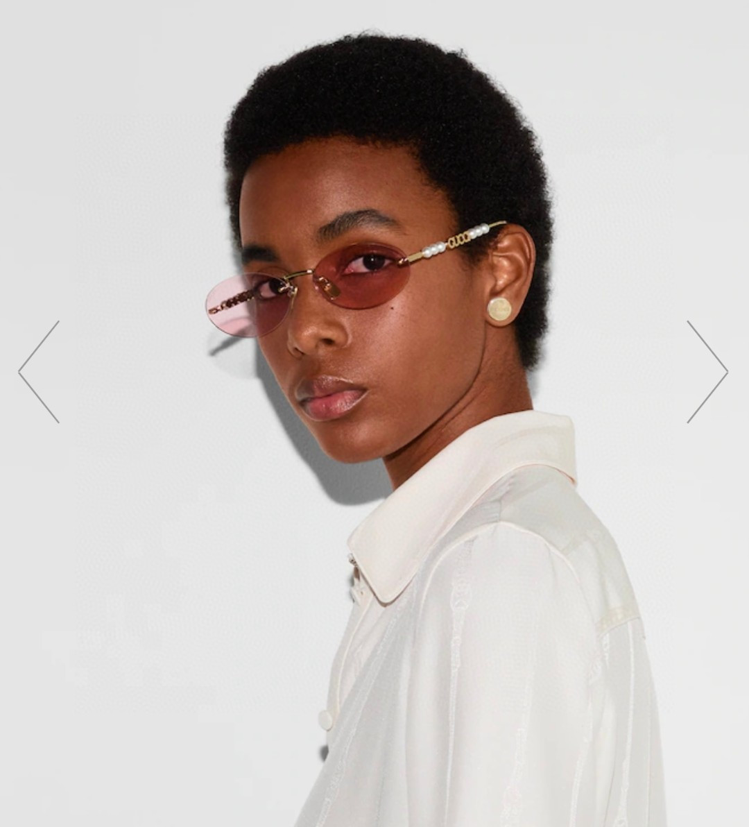 GUCCI グッチ メガネ レディース ウルトラスリム パール フレーム ピンク モデル GG1922 多色展開