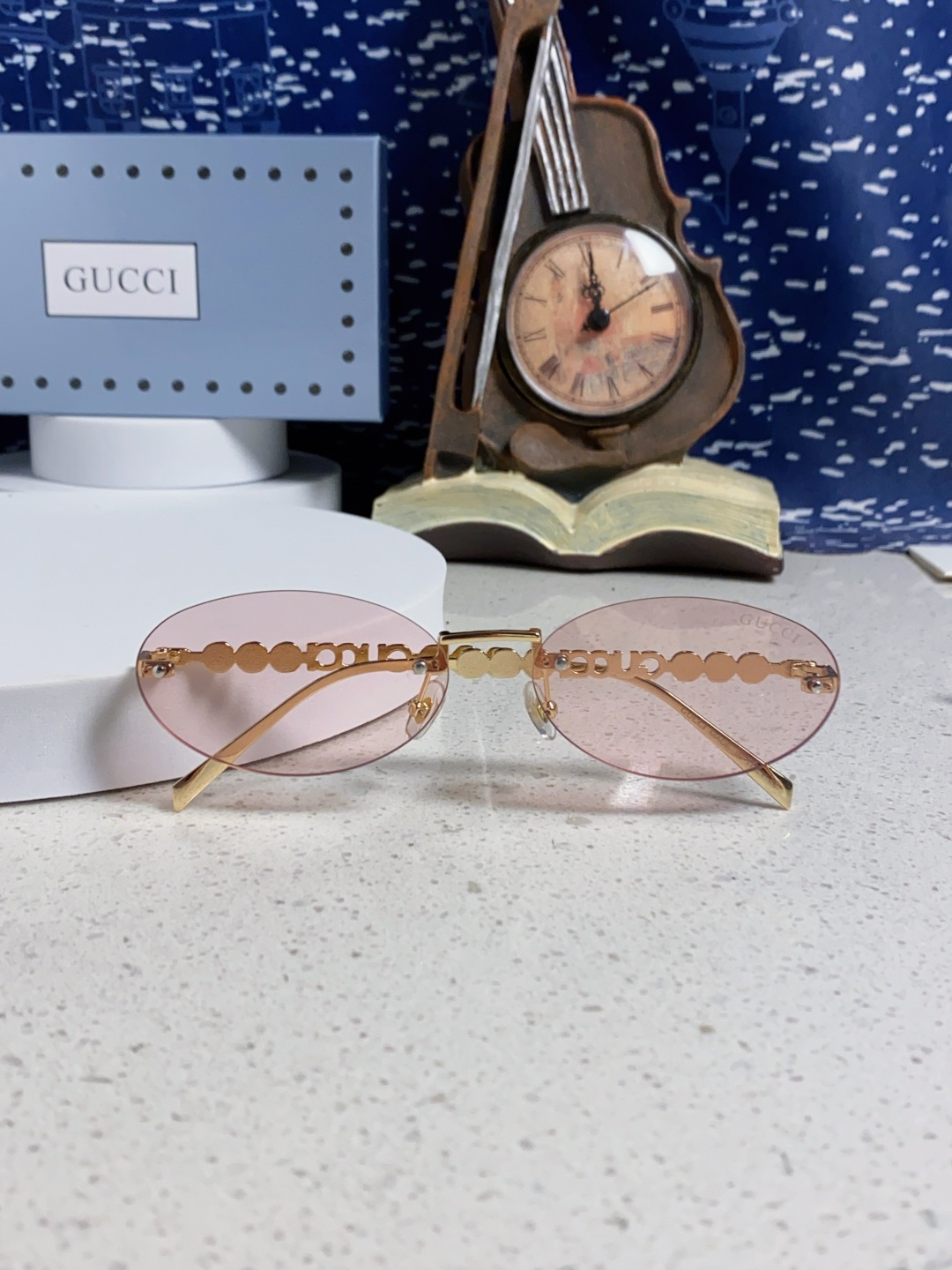 GUCCI グッチ メガネ レディース ウルトラスリム パール フレーム ピンク モデル GG1922 多色展開 - 画像 3