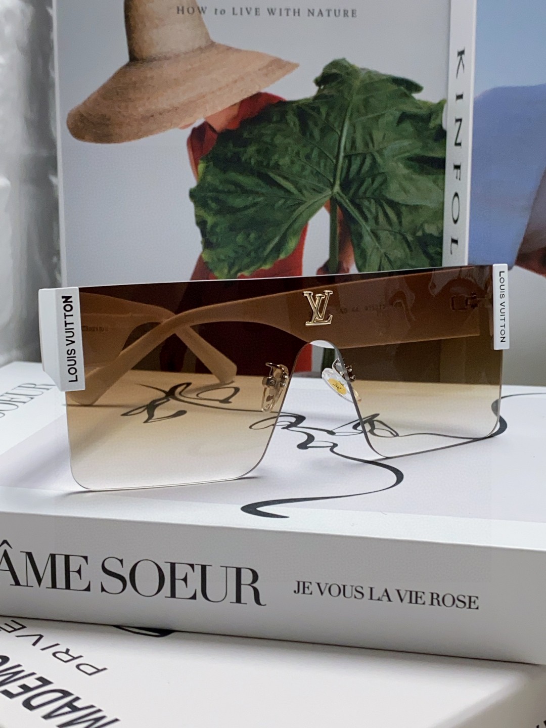 LOUIS VUITTON ルイヴィトン サングラス フレーム メンズ レディース 2024新作 ワンサングラス 金属 メンズレディース兼用 インスタ映え 31296 33296 33298 多色展開 - 画像 2