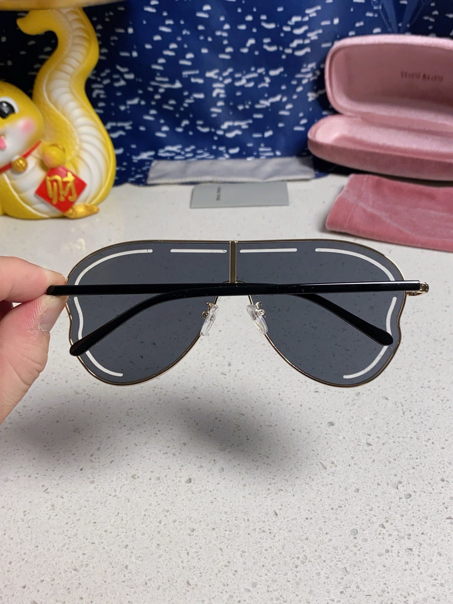 MIU MIU ミウミウ メガネ 高級感 カジュアル レディース ブラック ピンク 黒 4色展開 - 画像 7