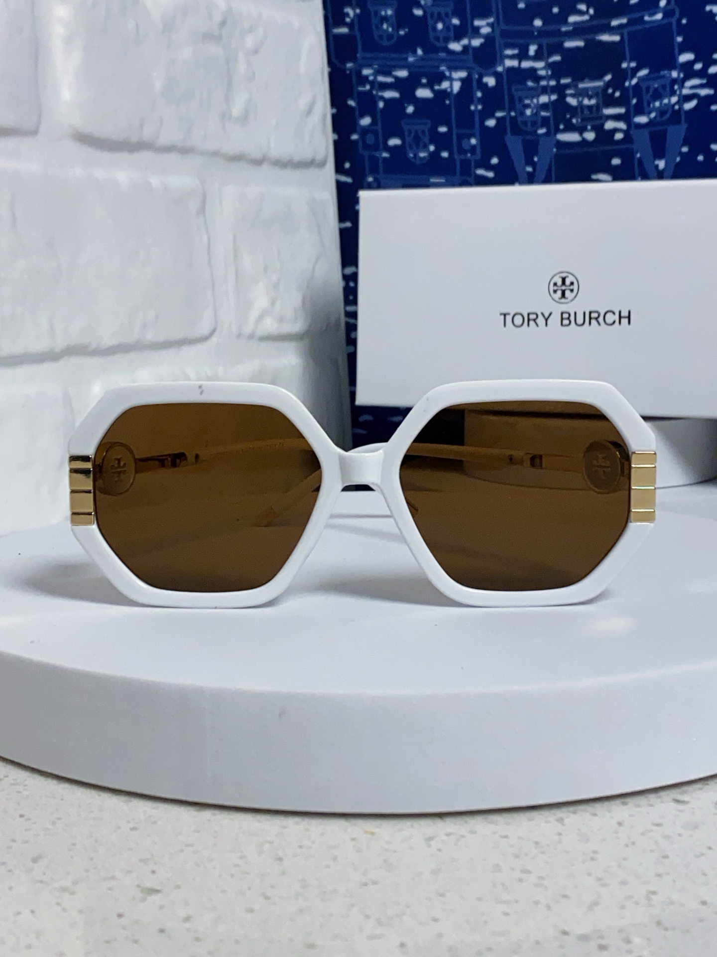 TORY BURCH トリー バーチ サングラス メンズ レディース フラットシェイプ デザイン UVカット 通勤 多色展開 - 画像 5