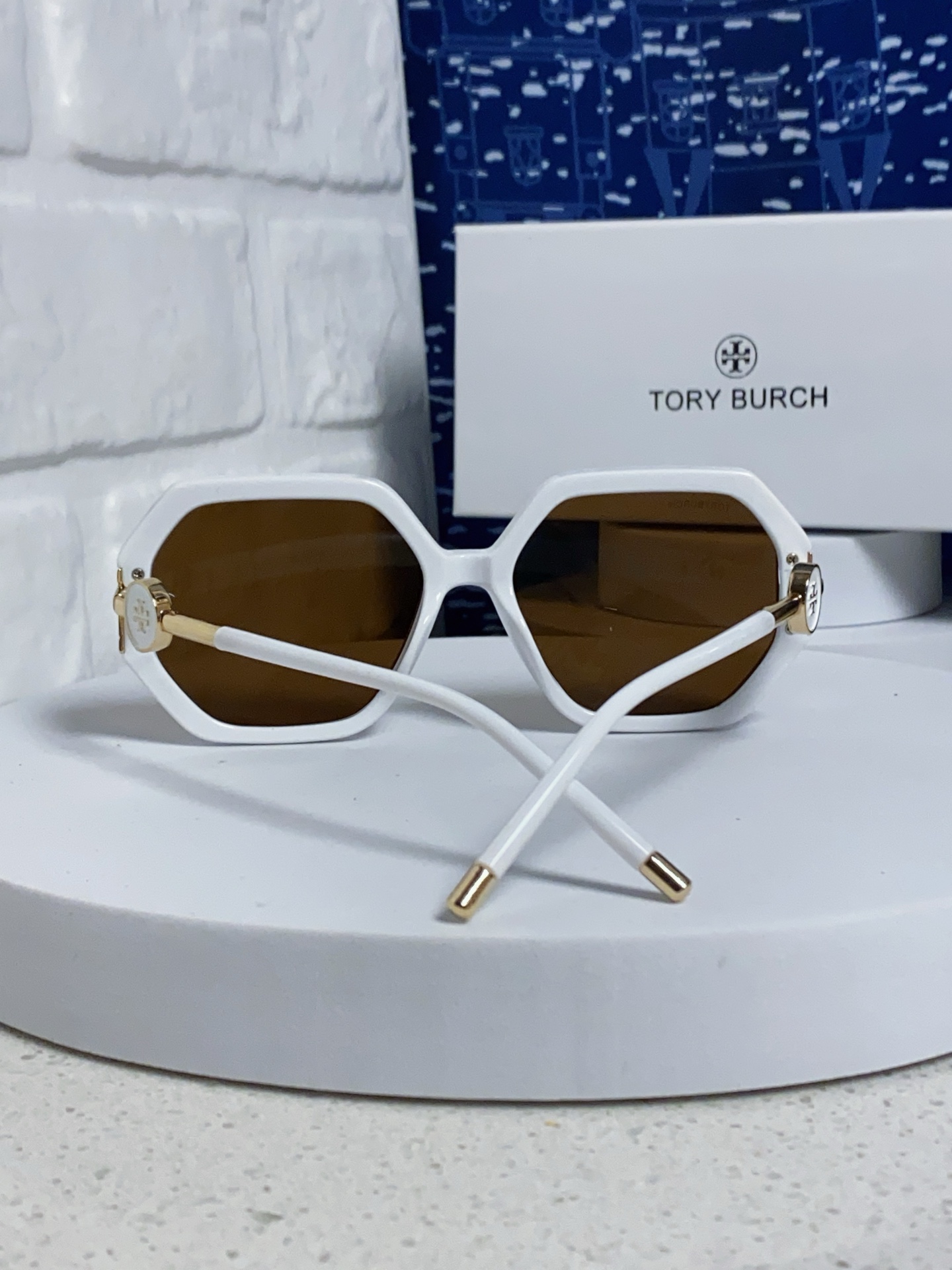 TORY BURCH トリー バーチ サングラス メンズ レディース フラットシェイプ デザイン UVカット 通勤 多色展開 - 画像 6