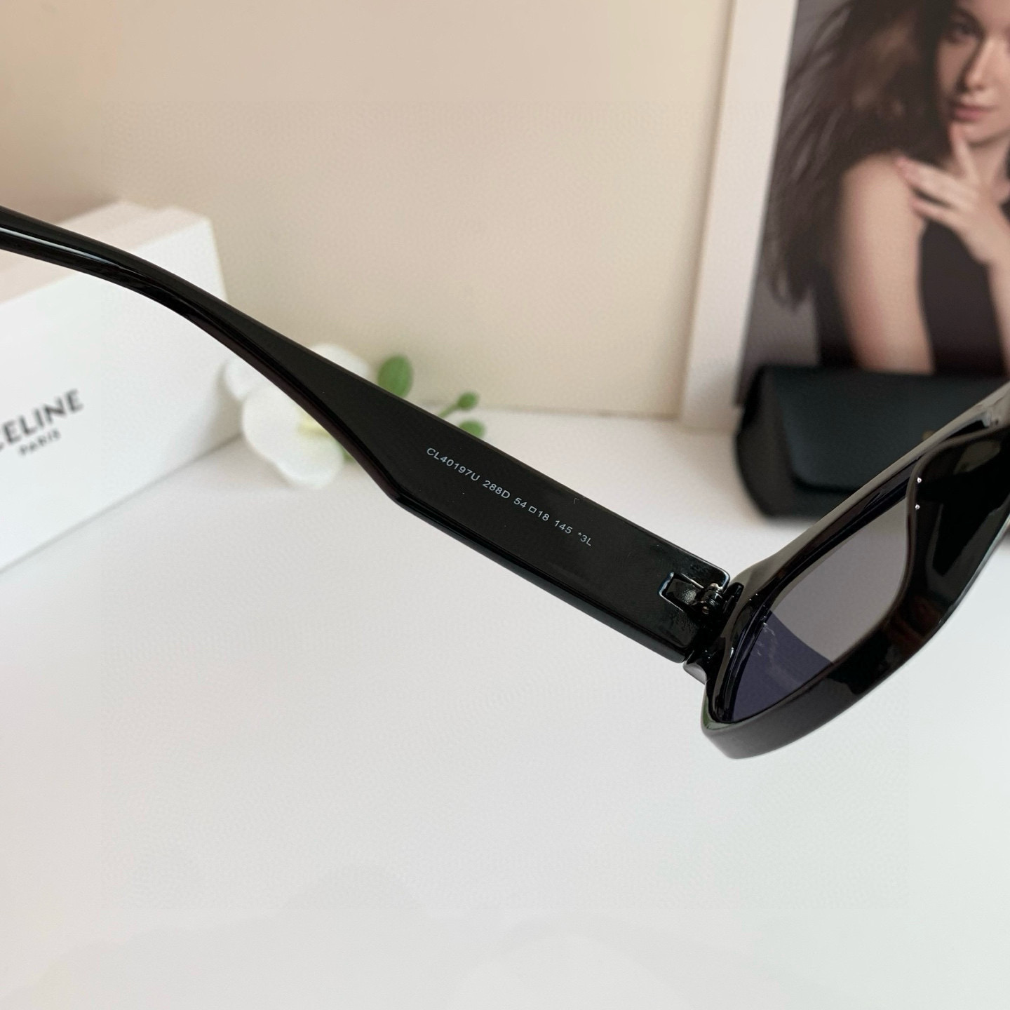 CELINE セリーヌ サングラス CL40197U 4色展開 レディース ブラック ホワイト ブラウン ティアドロップ 高級感 ファッション 通勤 - 画像 6