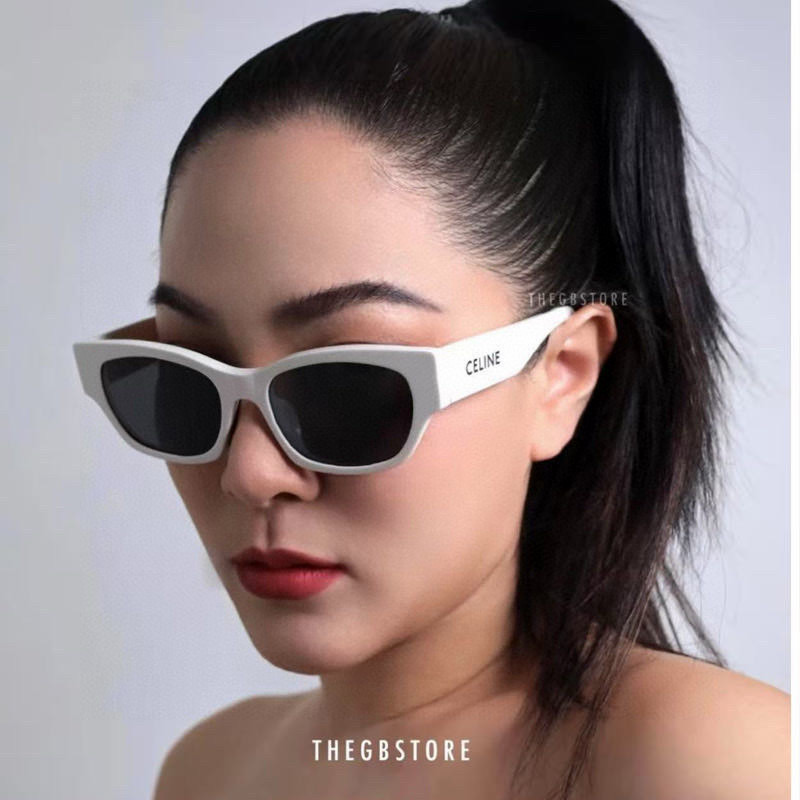 CELINE セリーヌ サングラス フレーム メンズ レディース ホワイト ブラック ブラウン 全3色展開