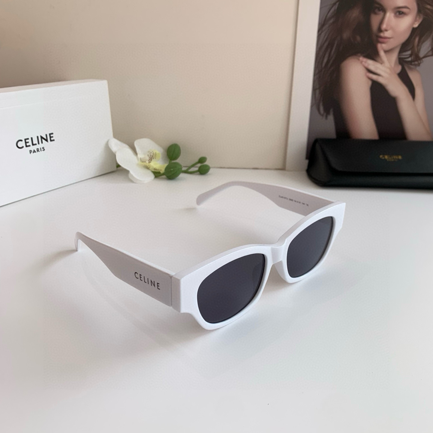 CELINE セリーヌ サングラス フレーム メンズ レディース ホワイト ブラック ブラウン 全3色展開 - 画像 3