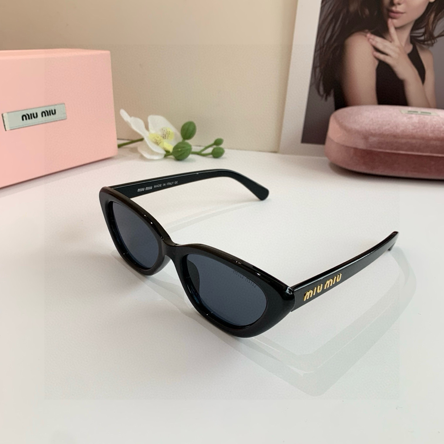 MIU MIU ミュウミュ サングラス フレーム 8444 50□21-140 3色展開 - 画像 4