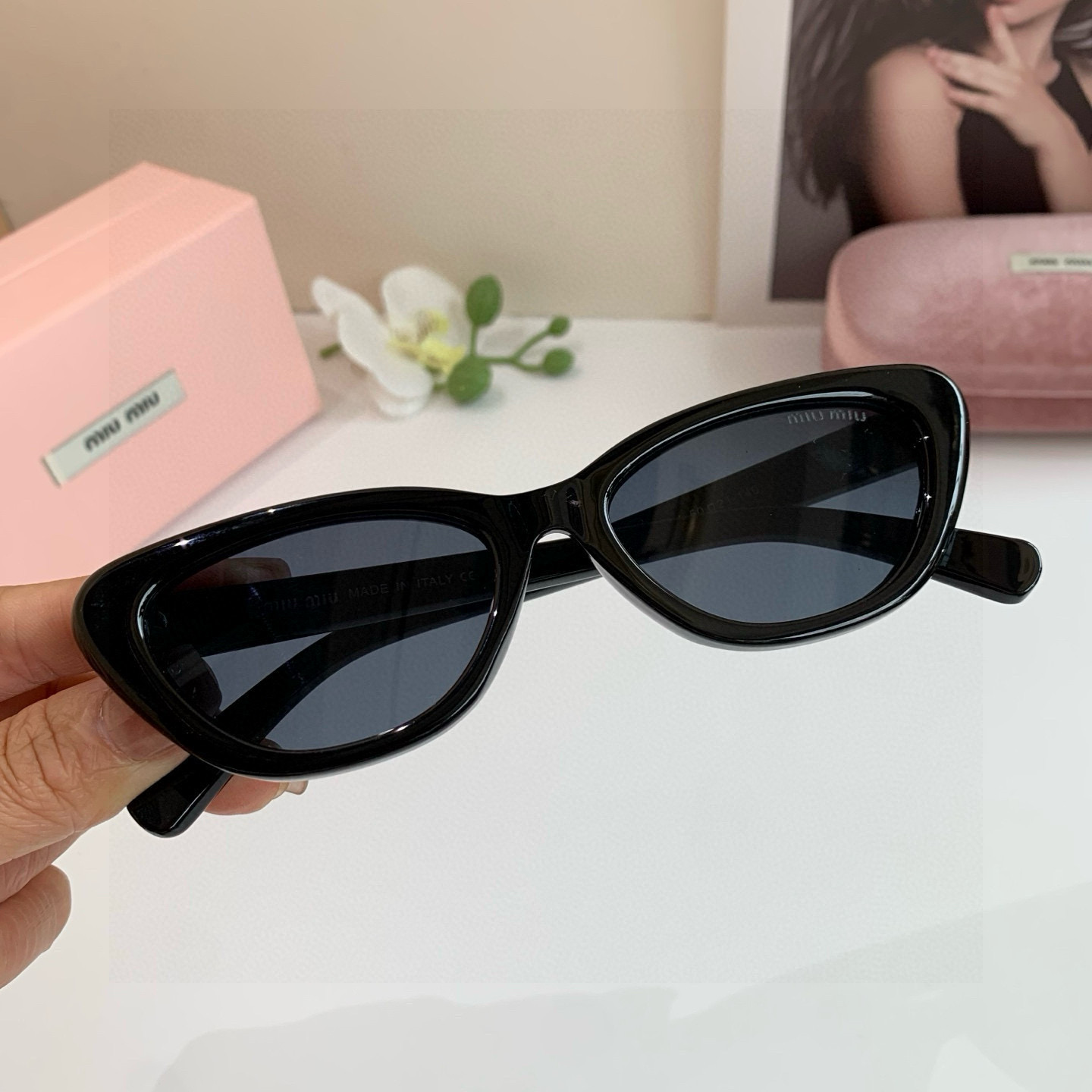 MIU MIU ミュウミュ サングラス フレーム 8444 50□21-140 3色展開 - 画像 5