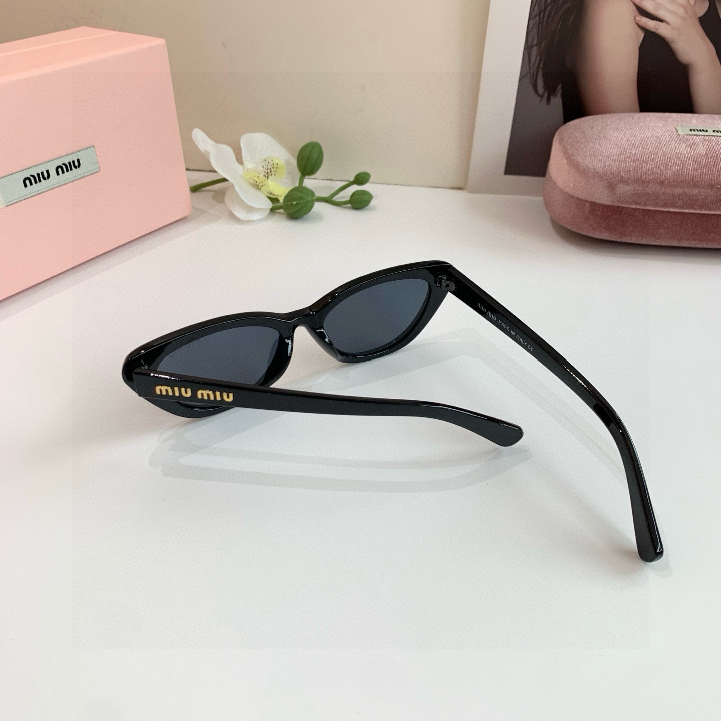 MIU MIU ミュウミュ サングラス フレーム 8444 50□21-140 3色展開 - 画像 7