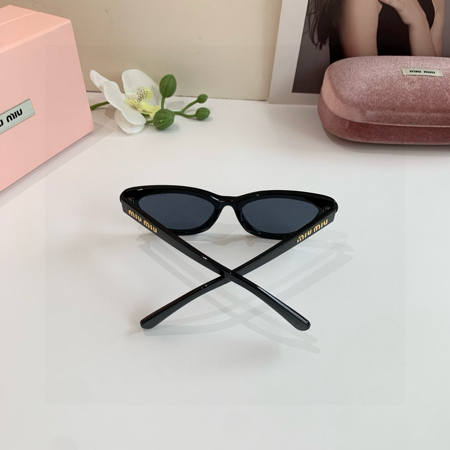 MIU MIU ミュウミュ サングラス フレーム 8444 50□21-140 3色展開 - 画像 9