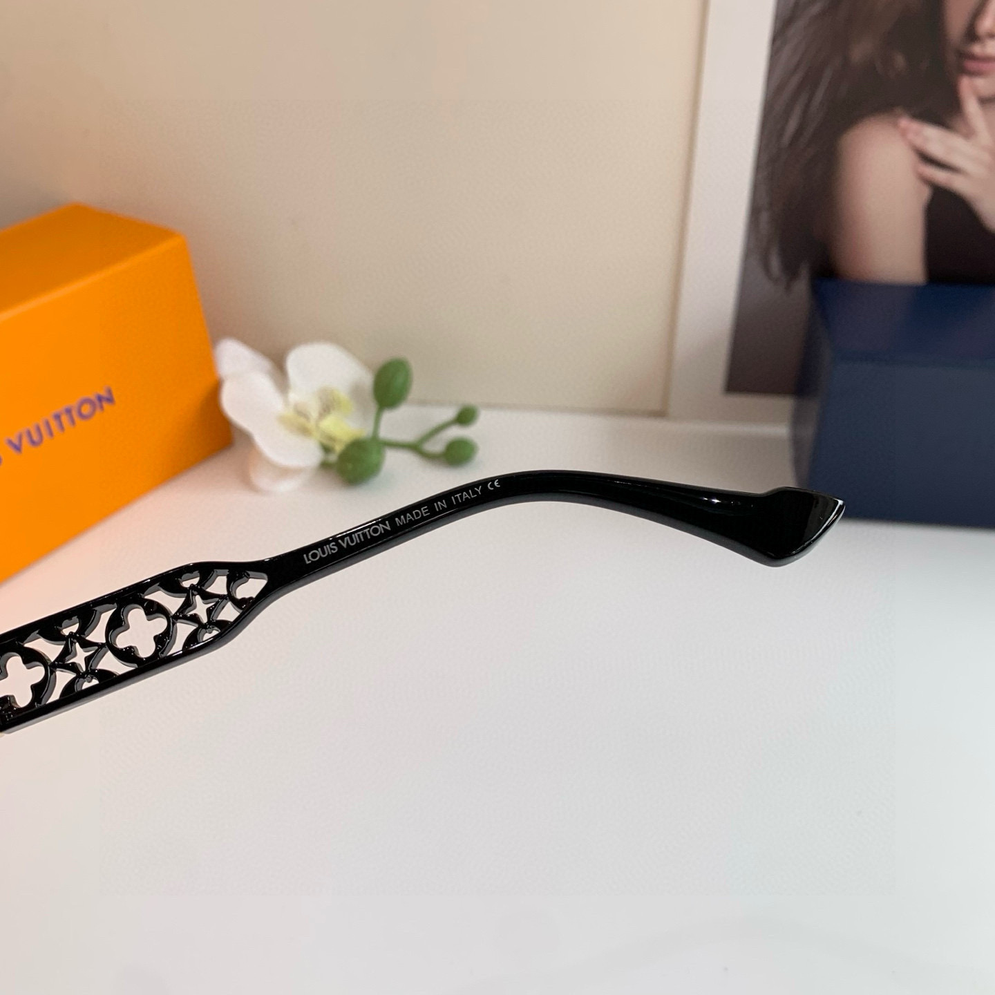 LOUIS VUITTON ルイヴィトン メンズ サングラス フレーム 8368 55 19-142 ブラック - 画像 9