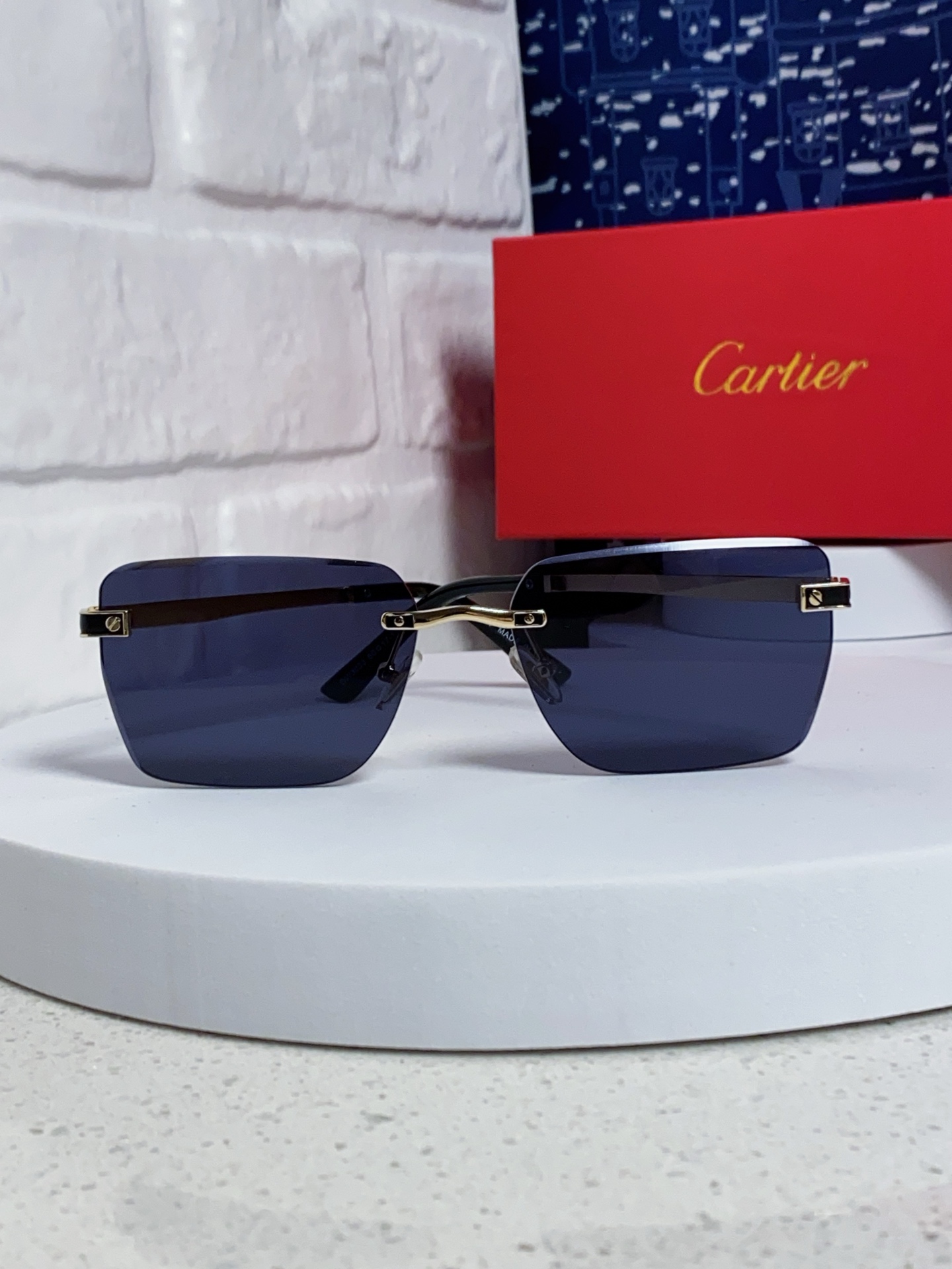 Cartier カルティエ サングラス メンズ レディース 男女兼用 フレームレス オーバル型 ポリカーボネート 多色展開 - 画像 5