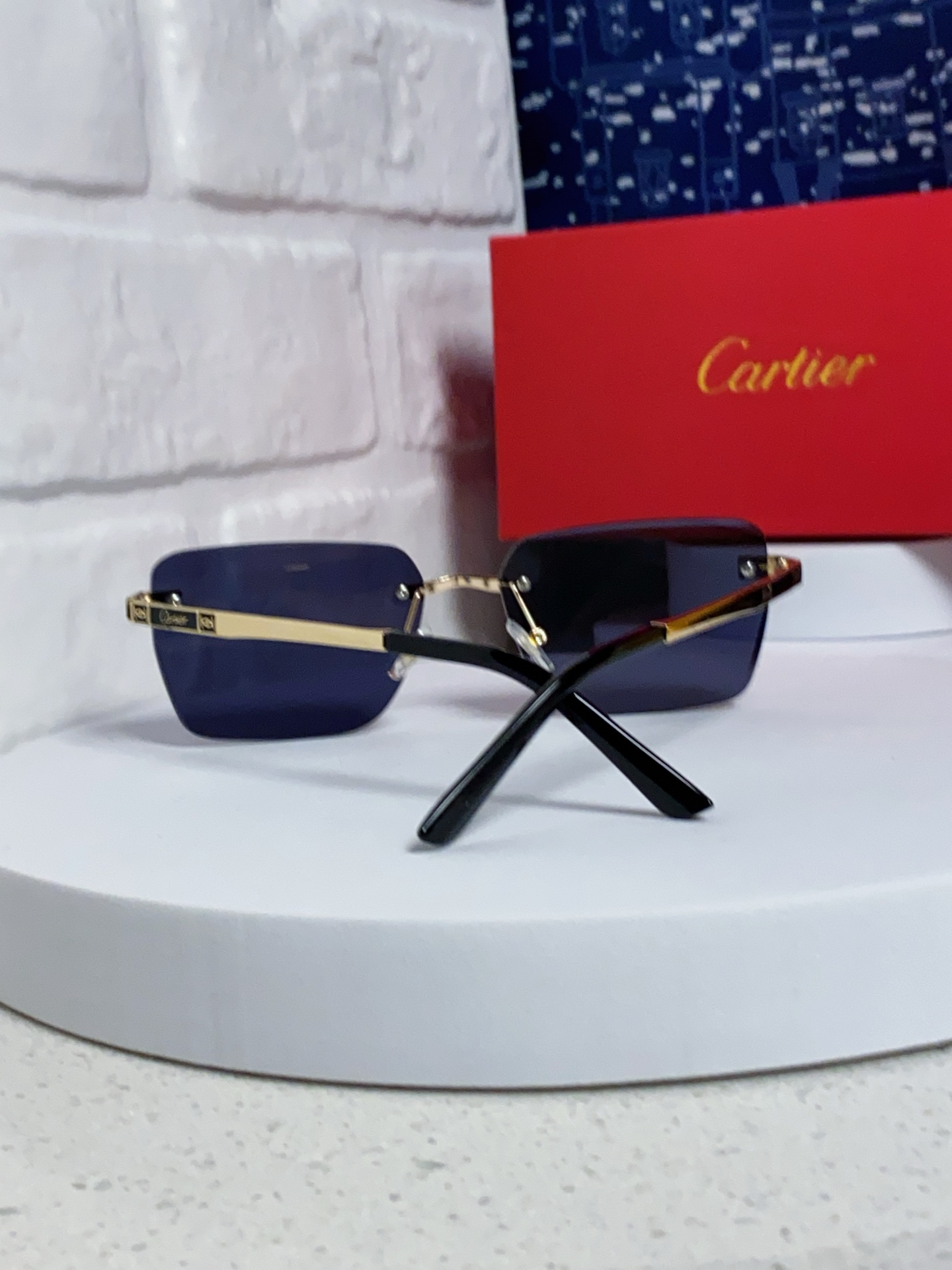 Cartier カルティエ サングラス メンズ レディース 男女兼用 フレームレス オーバル型 ポリカーボネート 多色展開 - 画像 6