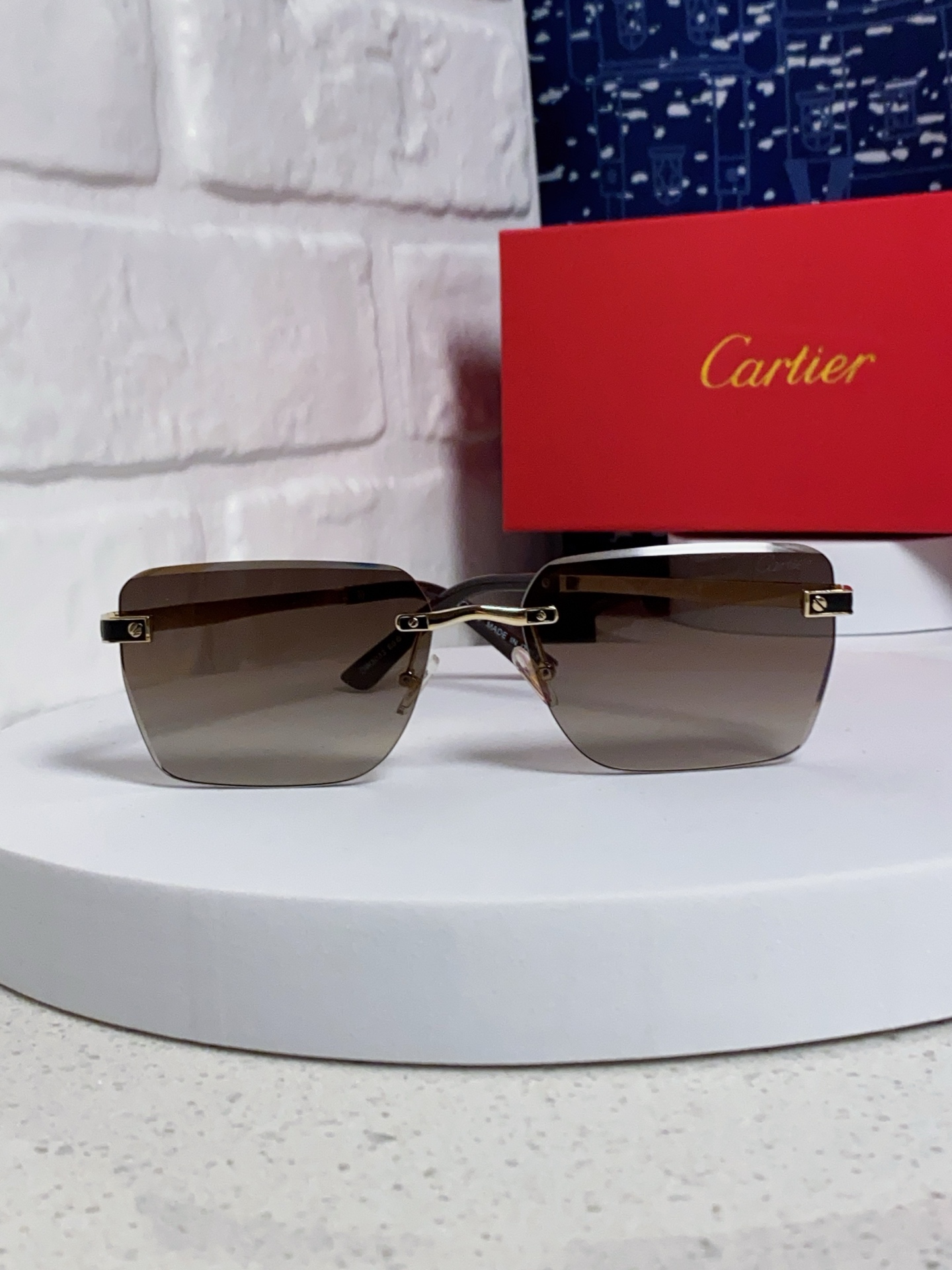 Cartier カルティエ サングラス 限定モデル メンズ レディース 2025年新作 フレームレス デザイン 9422 全6色展開 - 画像 5