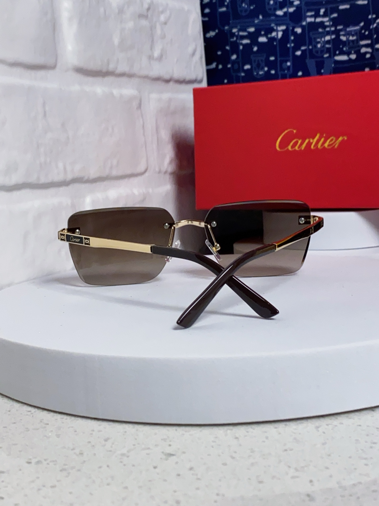Cartier カルティエ サングラス 限定モデル メンズ レディース 2025年新作 フレームレス デザイン 9422 全6色展開 - 画像 6