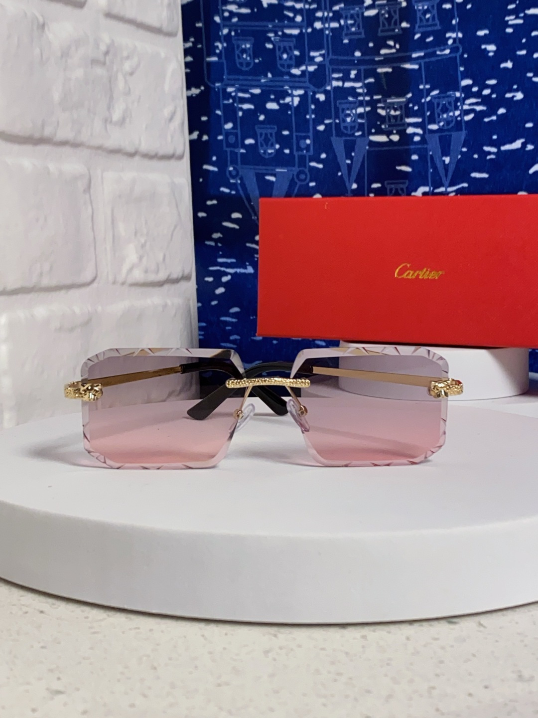 CARTEER カルティエ メガネ フレームレス サングラス 2025 パンダ メンズ レディース 耐光線 多色展開 - 画像 5