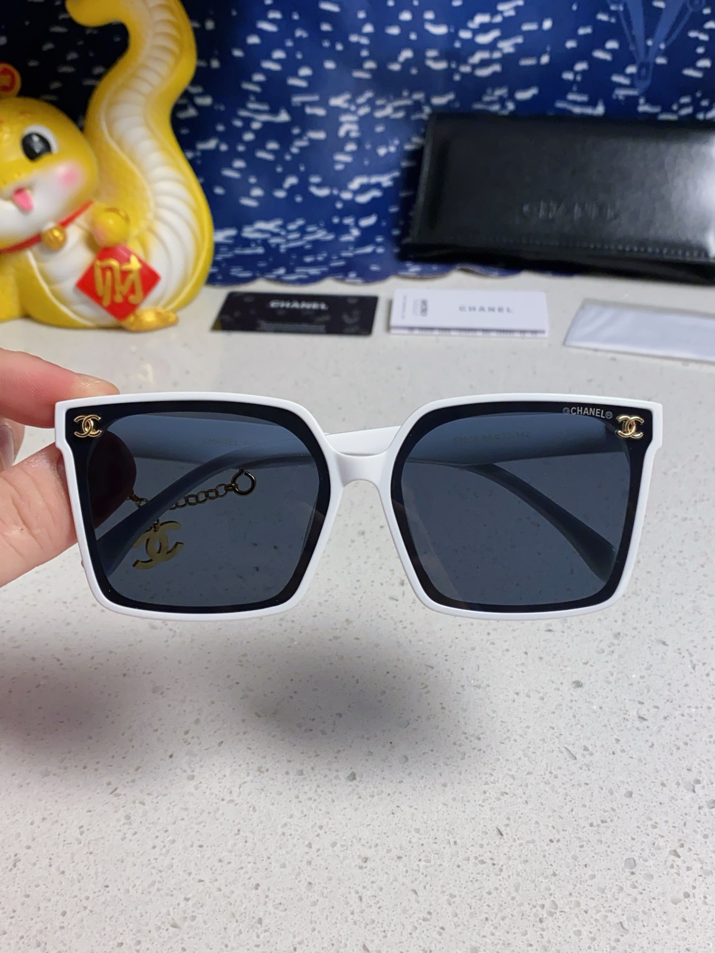CHANEL シャネル フレームサングラス レディース 偏光 2025年新作 大きめ ファッション 多色展開 - 画像 7