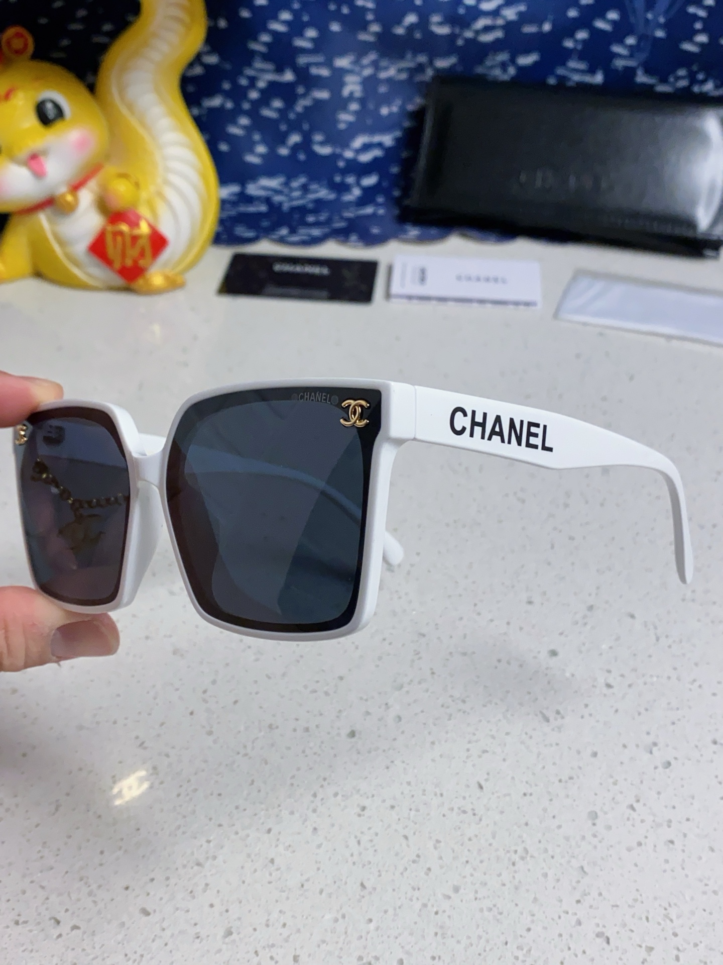 CHANEL シャネル フレームサングラス レディース 偏光 2025年新作 大きめ ファッション 多色展開 - 画像 9