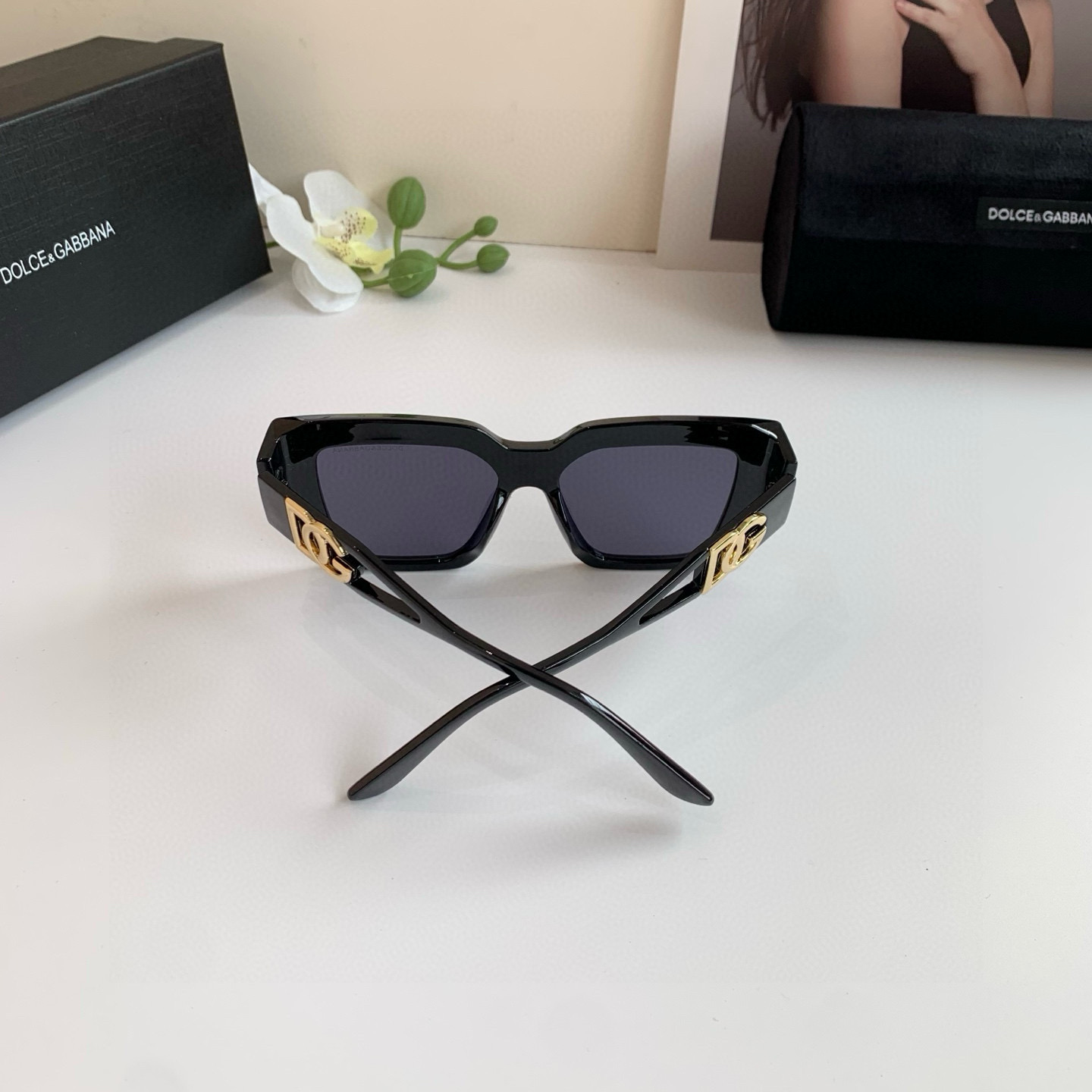 DOLCE&GABBANA ドルチェアンドガッバーナ サングラス メンズ レディース 大きめ フレーム ブラック ホワイト 2316 50□18-149 C1 - 画像 9