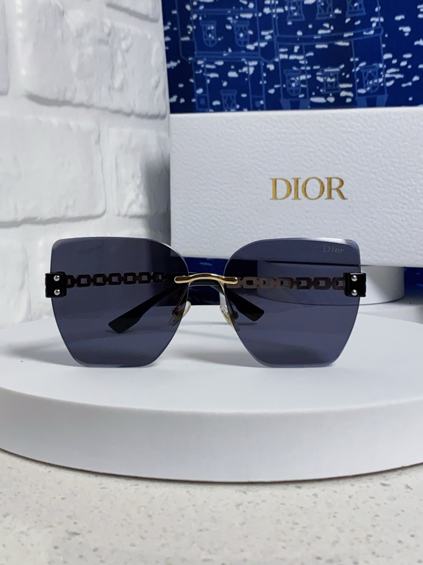DIOR ディオール サングラス フレームレス レディース 防UV 防曇 大顔用 4色展開 - 画像 5