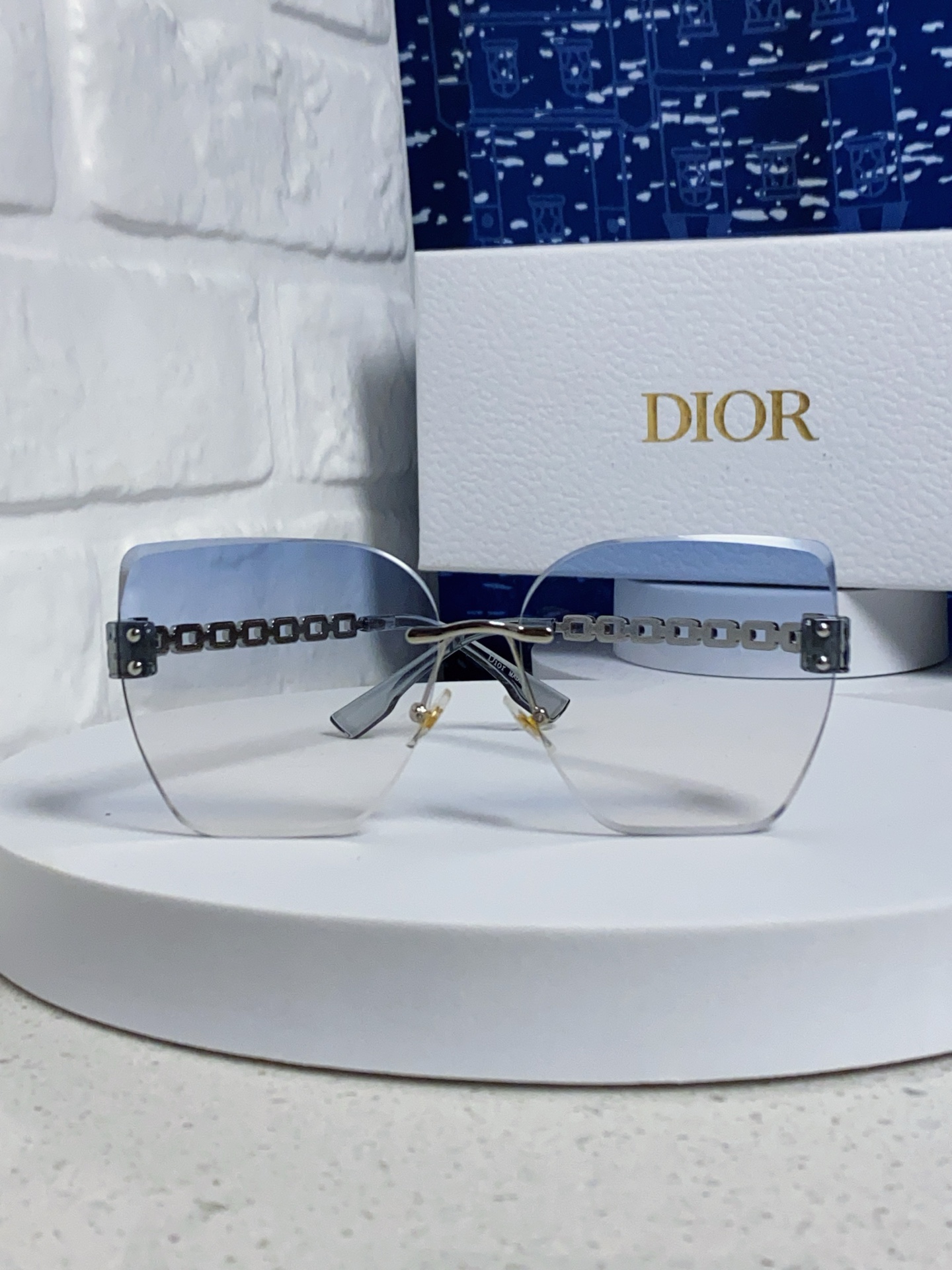 DIOR ディオール サングラス チェーンデザイン 大顔用 防紫外線 駐車場用 偏光 レディース 全4色 - 画像 5