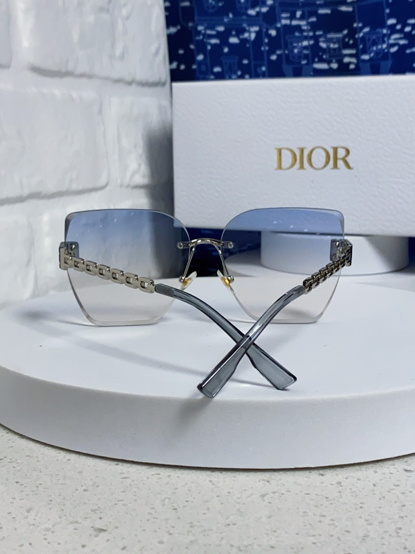DIOR ディオール サングラス チェーンデザイン 大顔用 防紫外線 駐車場用 偏光 レディース 全4色 - 画像 6
