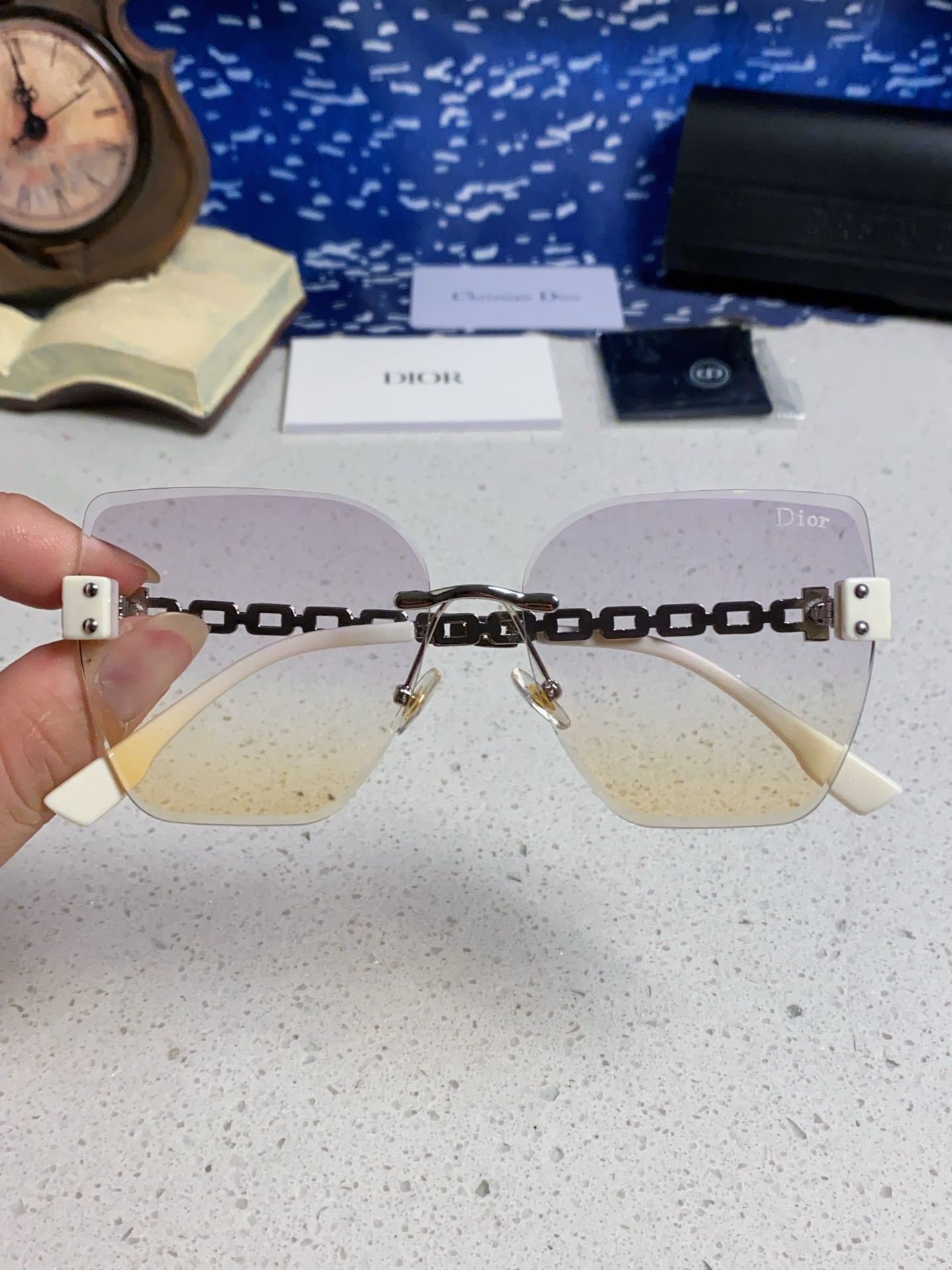 DIOR ディオール サングラス ディオール 2025年新作 レディース 大顔用 显瘦 防紫外线 防曇 多色展開 - 画像 7