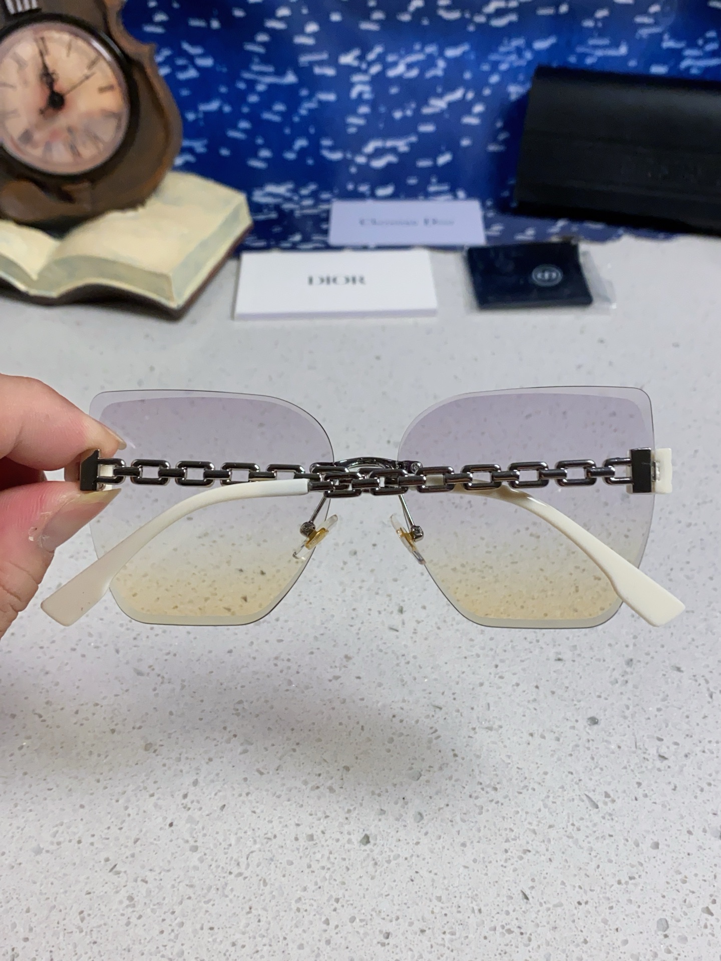 DIOR ディオール サングラス ディオール 2025年新作 レディース 大顔用 显瘦 防紫外线 防曇 多色展開 - 画像 8