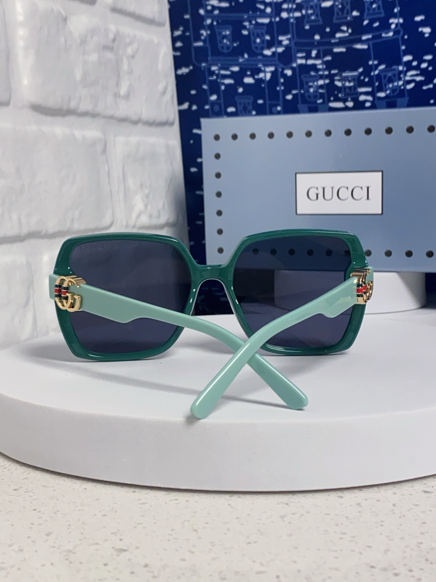 GUCCI グッチ サングラス フェイスリム 2025年新作 おしゃれ レディース グリーン 多色展開 - 画像 6