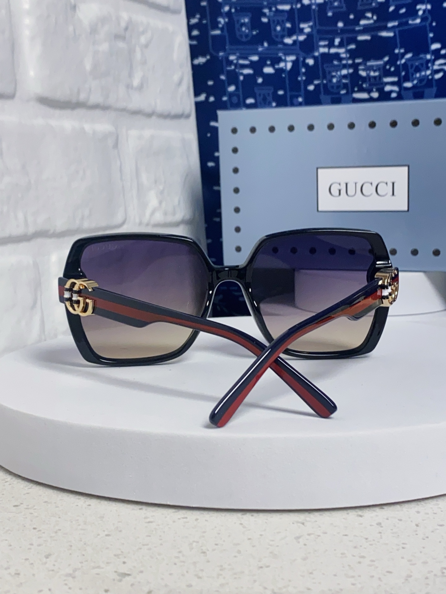 GUCCI グッチ サングラス レディース 2025年新作 おしゃれ 大判 ブラック 多色展開 - 画像 5