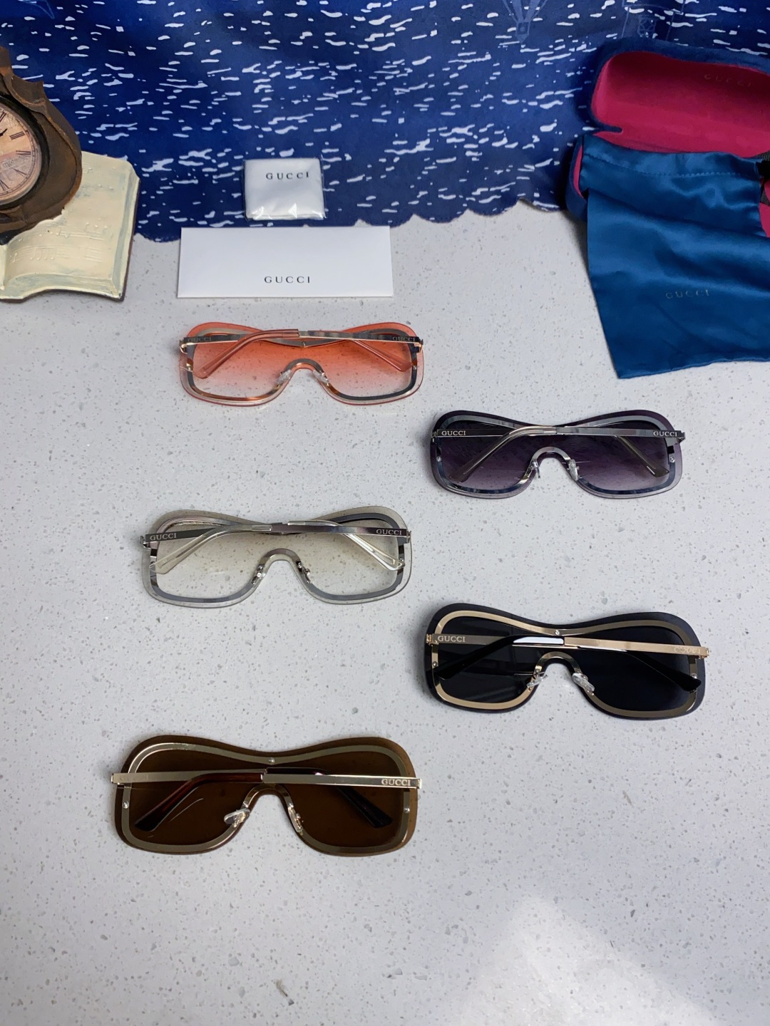 GUCCI グッチ サングラス 2025年新作 サイボーグ風 フューチャー メタルフレーム 驾驶用 メンズ レディース ブラック 多色展開 - 画像 3