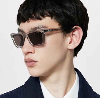 LOUIS VUITTON ルイヴィトン サングラス 2025年新作 可装近视镜片 トーン加工 メンズ サンメガネ 透灰 多色展開 - 画像 7