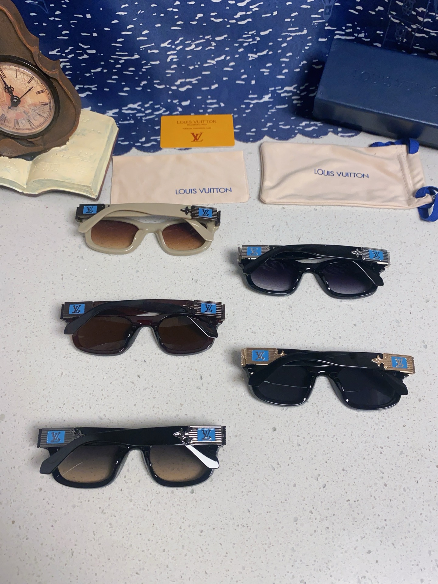 LOUIS VUITTON ルイヴィトン サングラス メンズ レディース フレーム サングラス ブラック 多色展開 - 画像 7