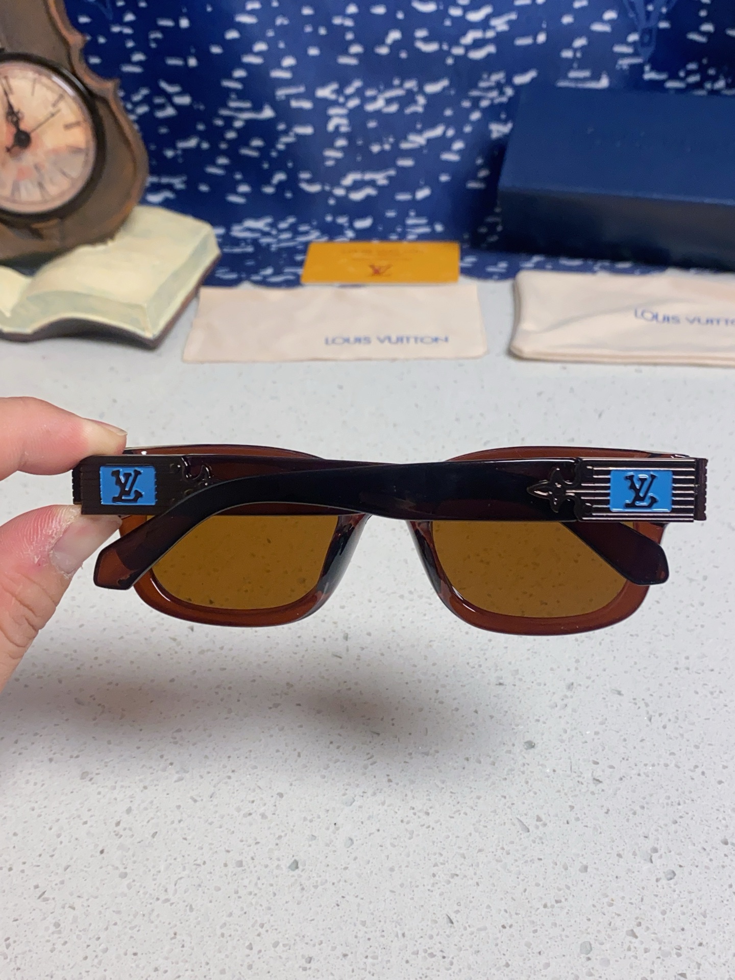 LOUIS VUITTON ルイヴィトン サングラス メンズ レディース フレーム サングラス ブルーサンガス 31371 多色展開 - 画像 8