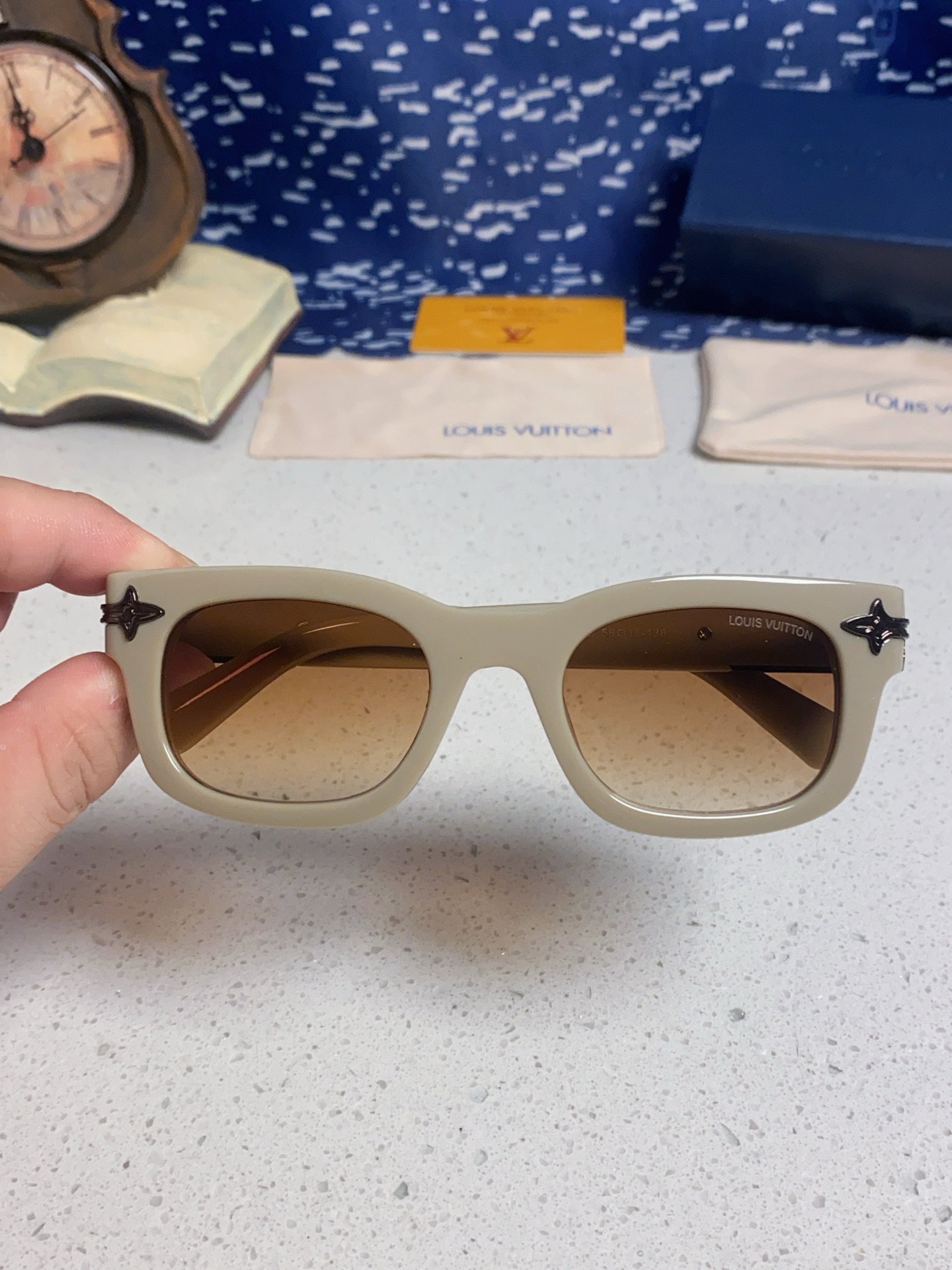 LOUIS VUITTON ルイヴィトン サングラス メンズ レディース フレーム オーバル ブルー 31372 多色展開 - 画像 7