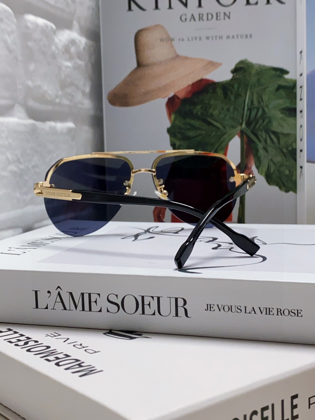 LOUIS VUITTON ルイヴィトン メタルフレーム サングラス フライトグラス 男女兼用 防紫外線 ブラック ブラウン グリーン シルバー ブラックゴールド 多色展開 - 画像 4