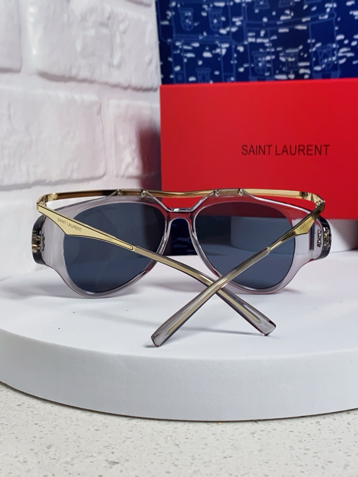 SAINT LAURENT サンローラン サングラス メンズ レディース 8043 ブラック ホワイト レディース 多色展開 - 画像 6