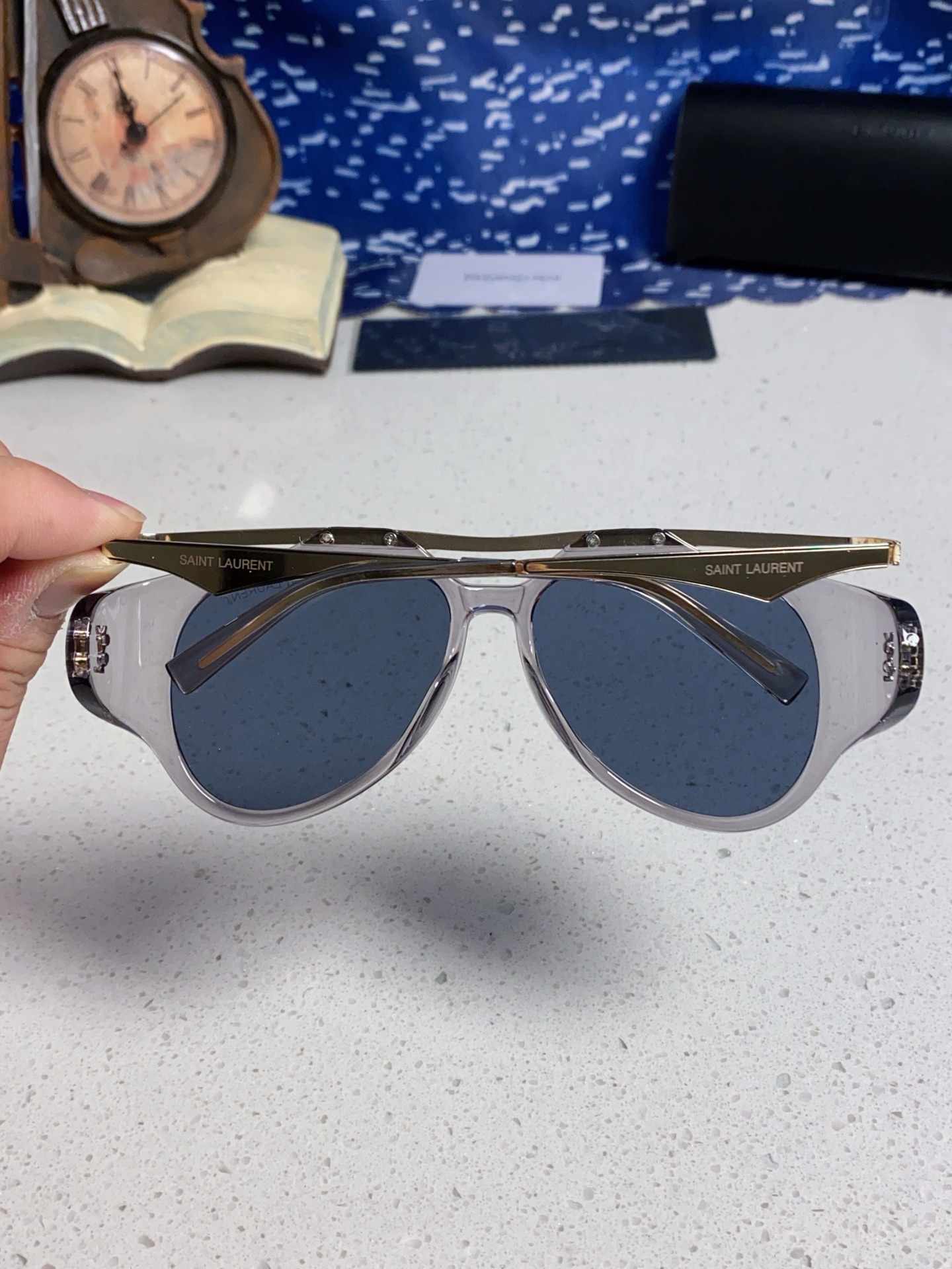 SAINT LAURENT サンローラン サングラス メンズ レディース 8043 ブラック ホワイト レディース 多色展開 - 画像 8