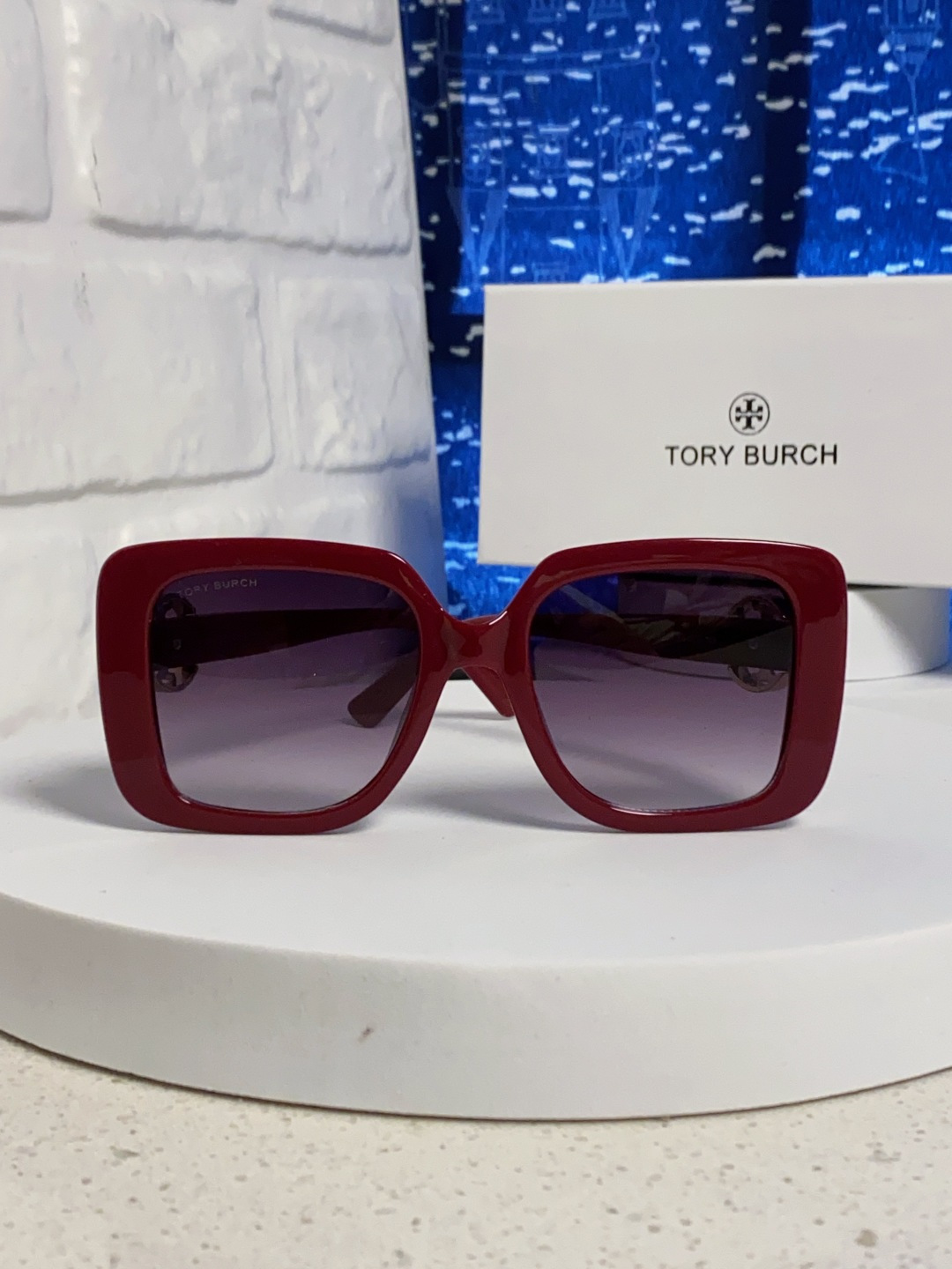 TORY BURCH トリー バーチ サングラス フラットサングラス レディース プレミアム レッド 多色展開 - 画像 5