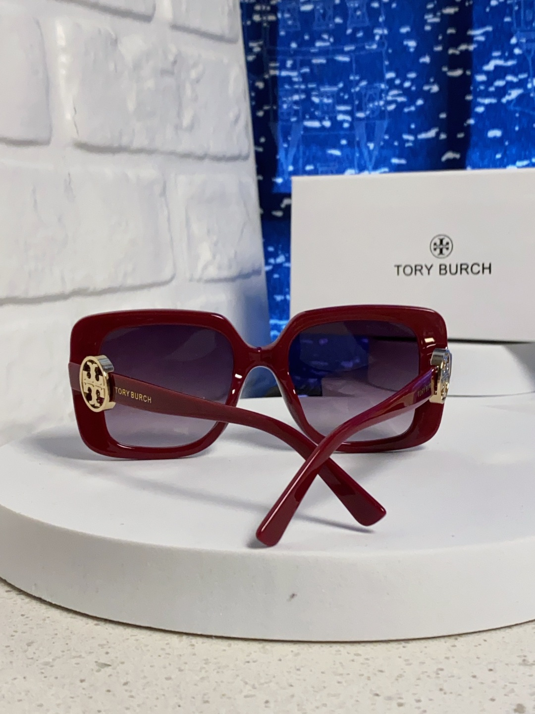 TORY BURCH トリー バーチ サングラス フラットサングラス レディース プレミアム レッド 多色展開 - 画像 6