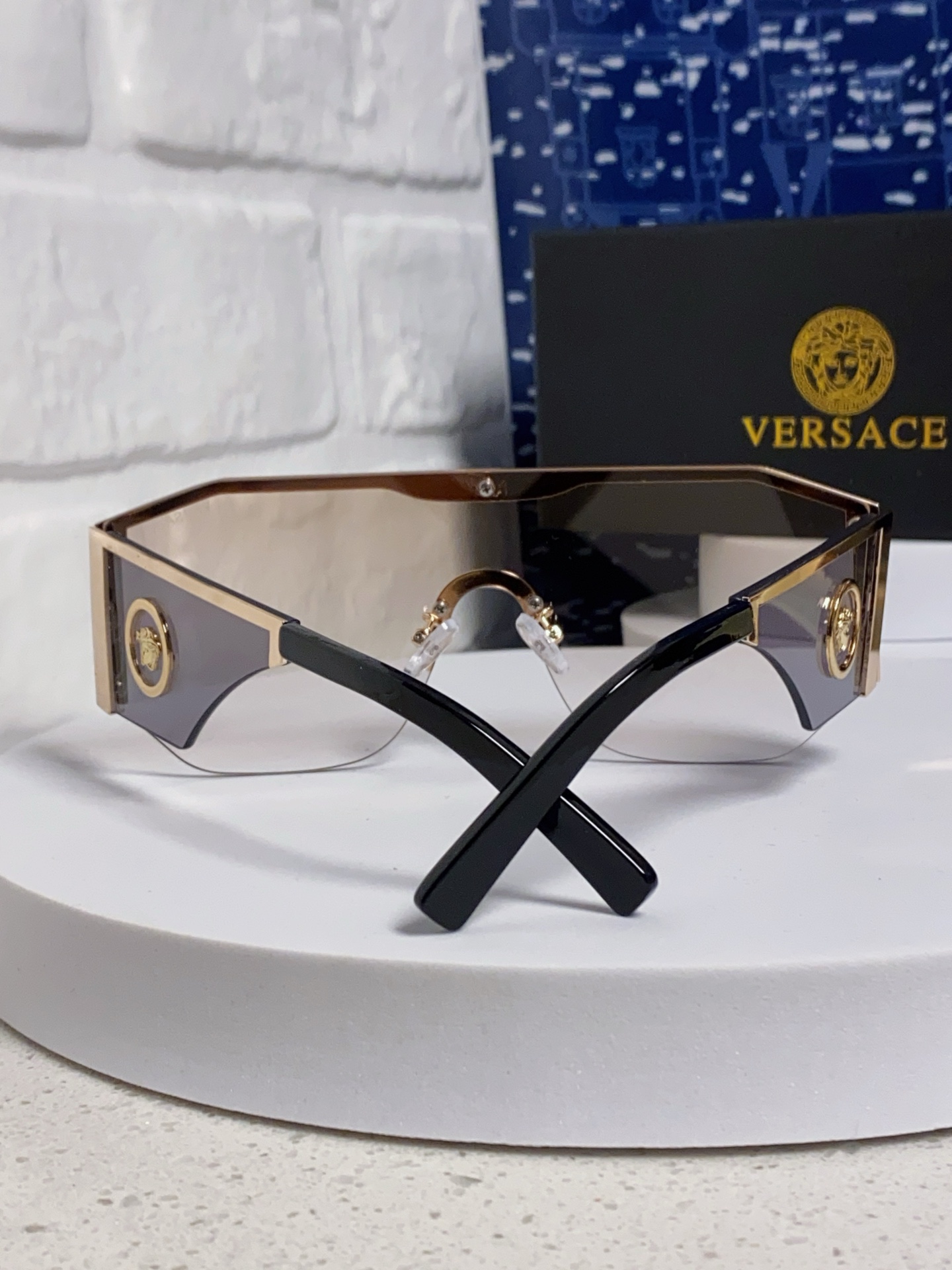 VERSACE ヴェルサセ サングラス メタル ブランド フレーム UVカット 軽量 通勤 メンズ レディース 多色展開 - 画像 7