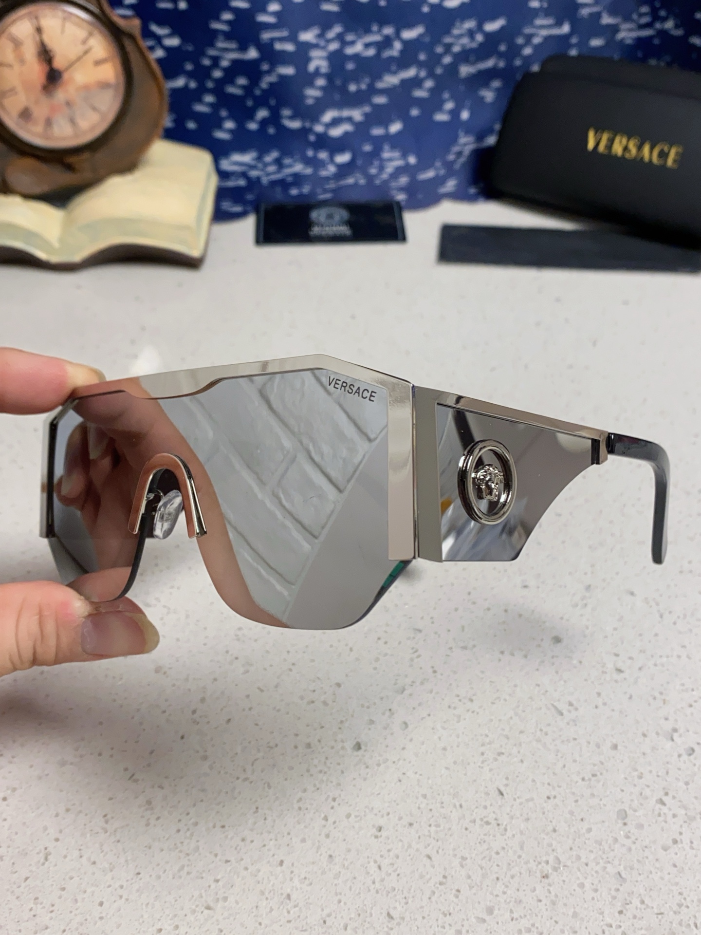 VERSACE ヴェルサーチ サングラス メタルフレーム プレミアム メガネ メンズ レディース メガネ 6色展開 - 画像 9