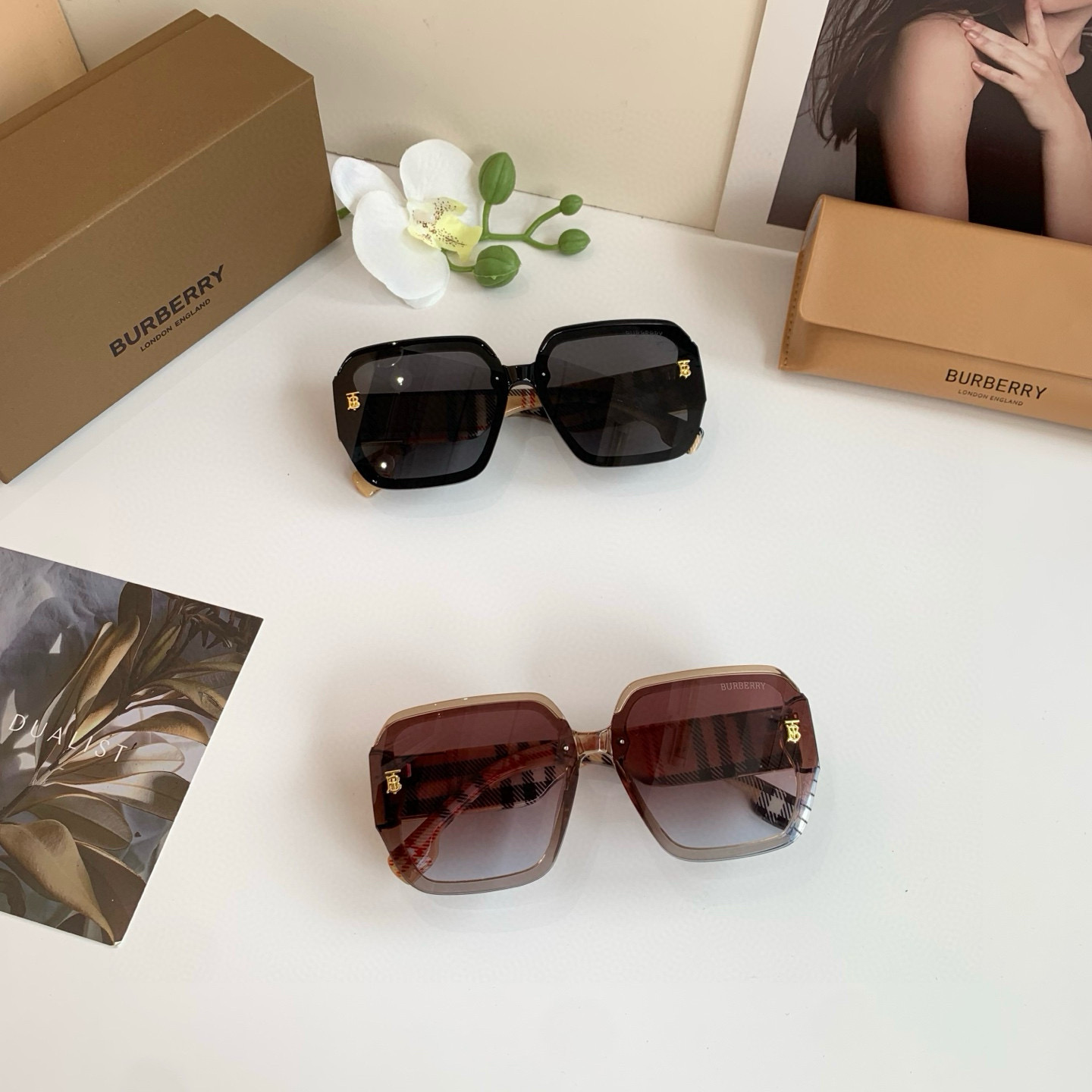 BURBERRY バーバリー サングラス フレーム 黒 レディース メンズ 6210 6209 145 全2色 - 画像 2