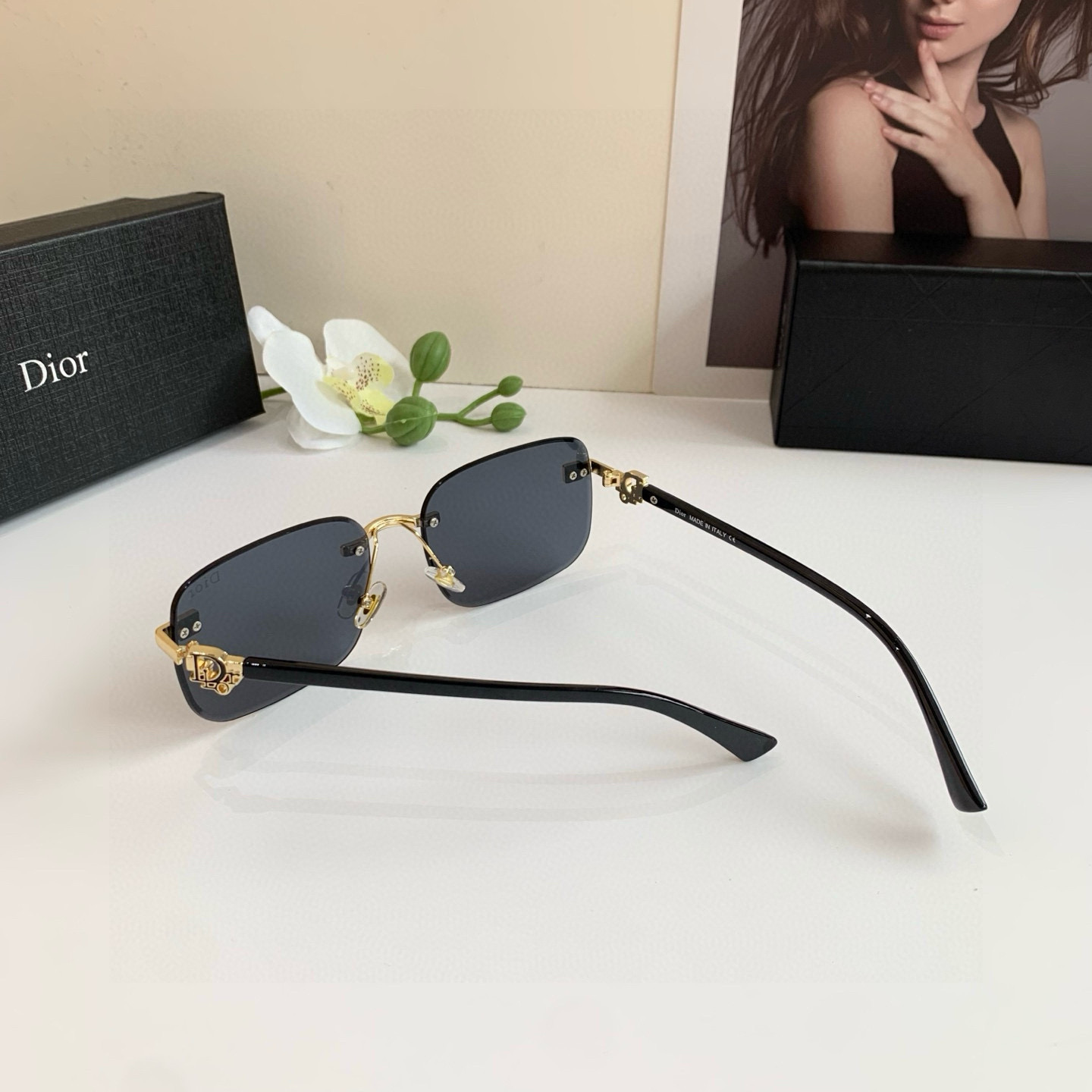 Dior ディオール サングラス 无镜框 サングラス 偏光 メンズ レディース ブラック ブラウン 多色展開 - 画像 7