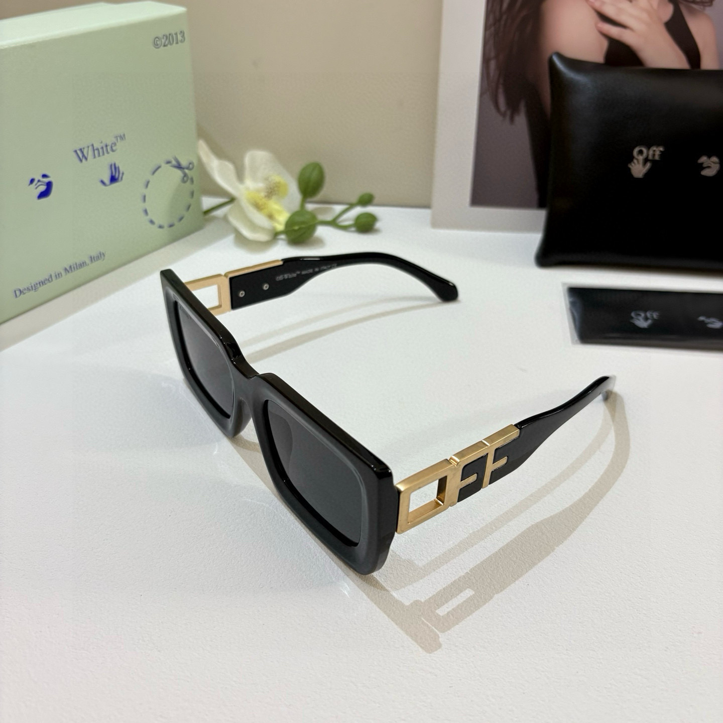 Off-White オフホワイト サングラス メンズ レディース ブラック 全2色 - 画像 2