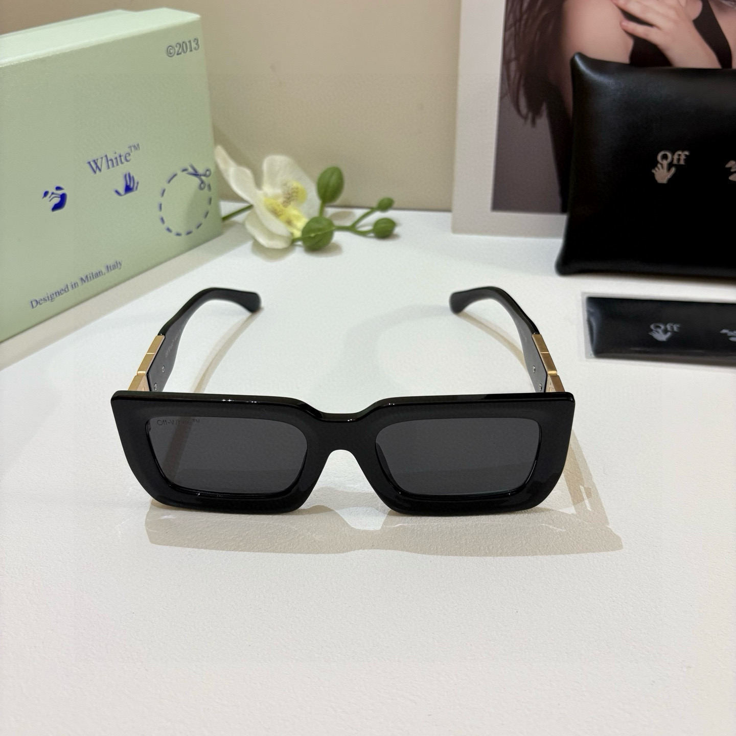 Off-White オフホワイト サングラス メンズ レディース ブラック 全2色 - 画像 5
