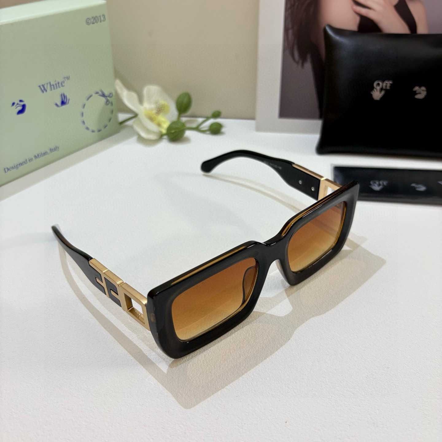 Off-White オフホワイト サングラス メンズ レディース ブラック ゴールド レイズ オフホワイト オフホワイト メガネ サングラス 3D加工 シルバー グラス 10000YEN