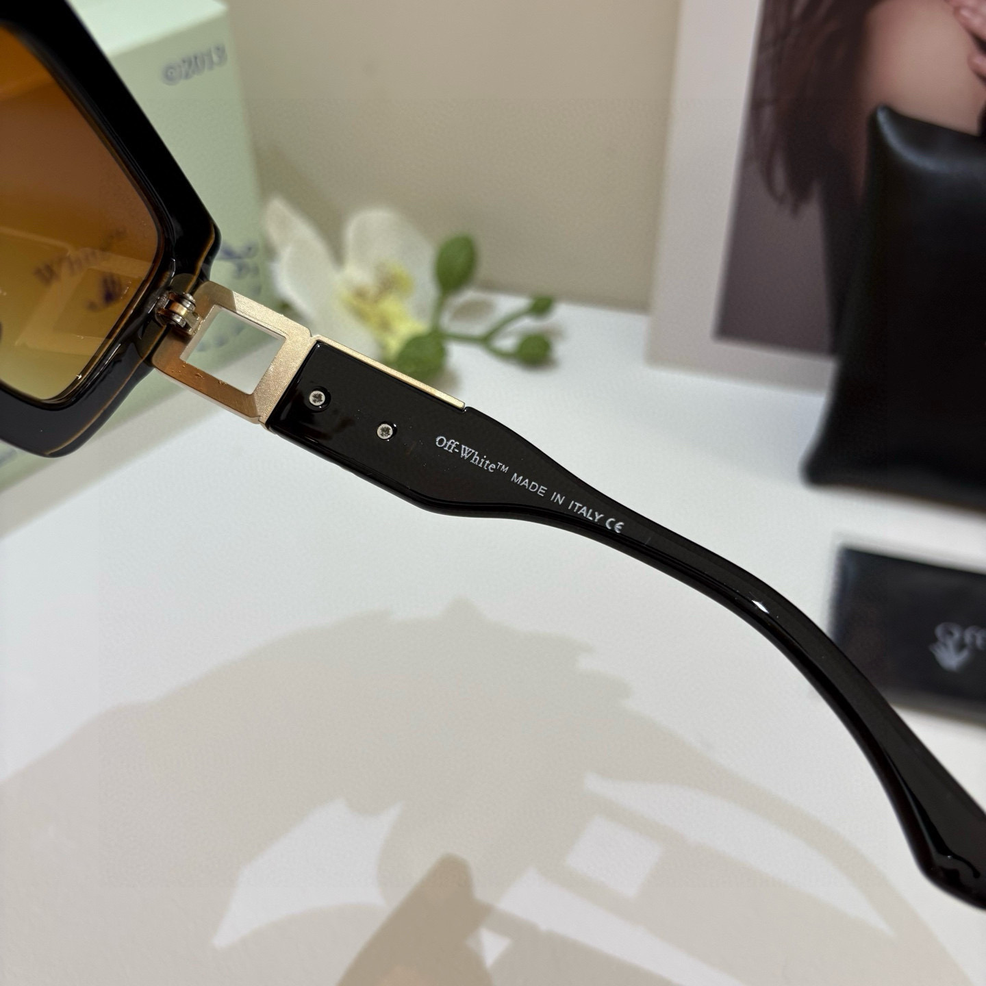 Off-White オフホワイト サングラス メンズ レディース ブラック ゴールド レイズ オフホワイト オフホワイト メガネ サングラス 3D加工 シルバー グラス 10000YEN - 画像 8