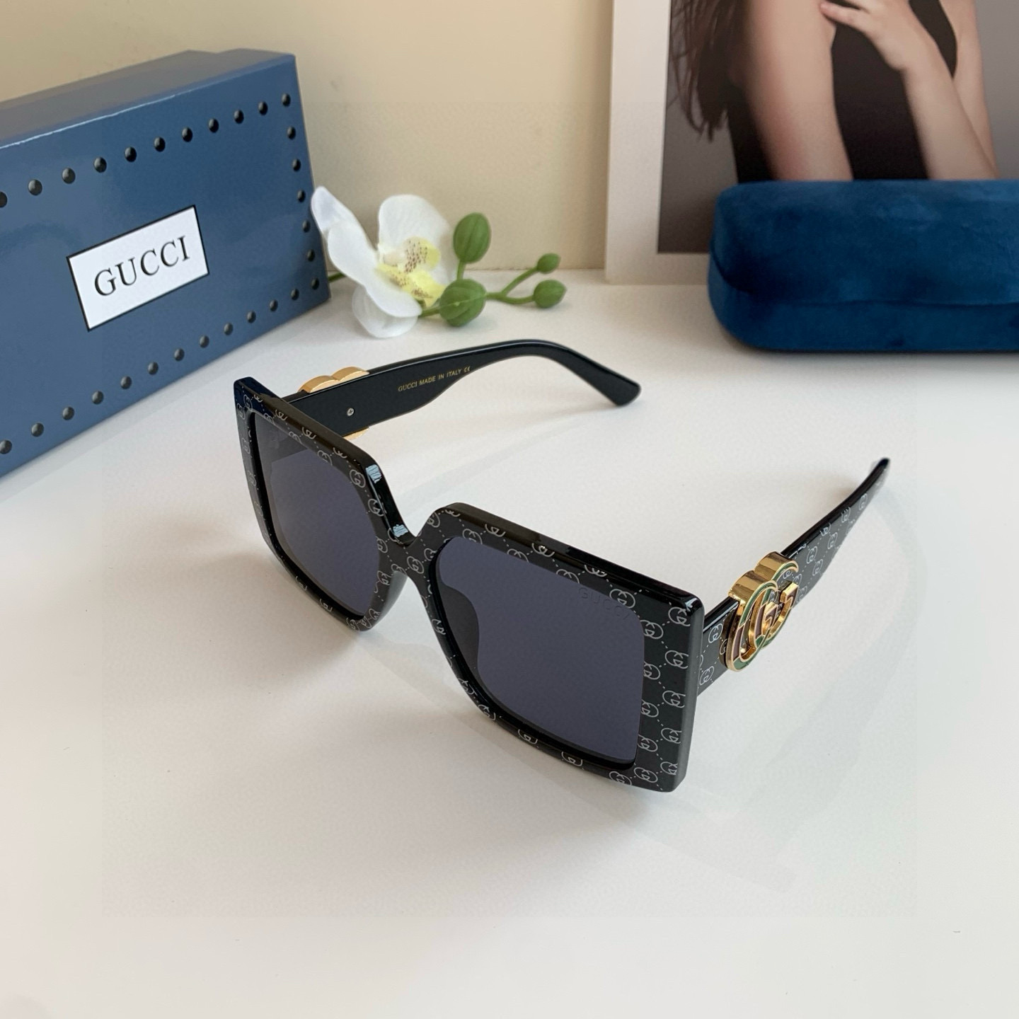 GUCCI グッチ メガネ フレーム 大きめ サングラス ブラック 31477 メンズ レディース ショップスタイル 人気商品 - 画像 2