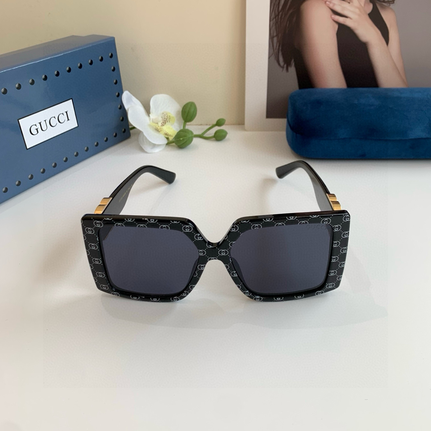 GUCCI グッチ メガネ フレーム 大きめ サングラス ブラック 31477 メンズ レディース ショップスタイル 人気商品 - 画像 5