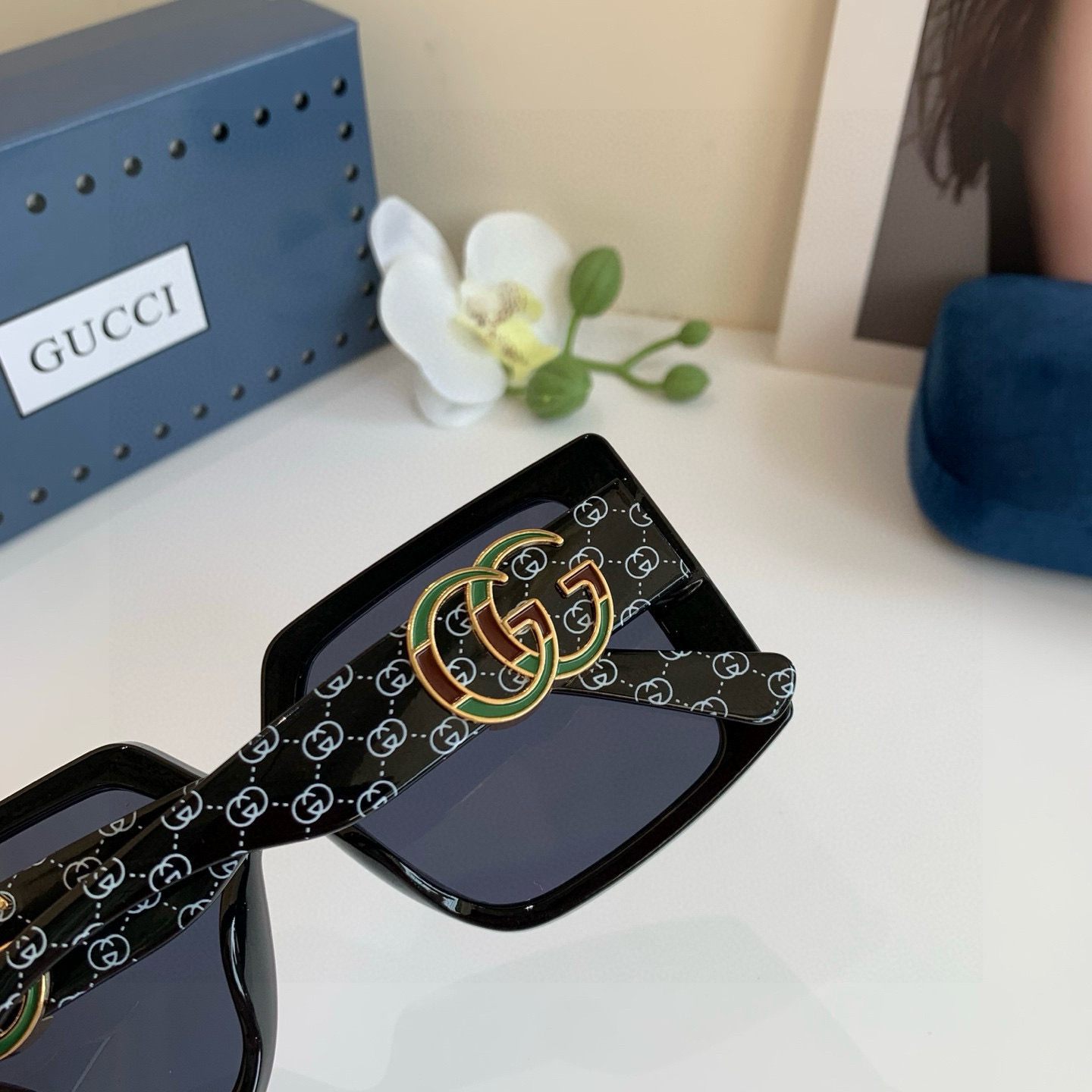 GUCCI グッチ メガネ フレーム 大きめ サングラス ブラック 31477 メンズ レディース ショップスタイル 人気商品 - 画像 8